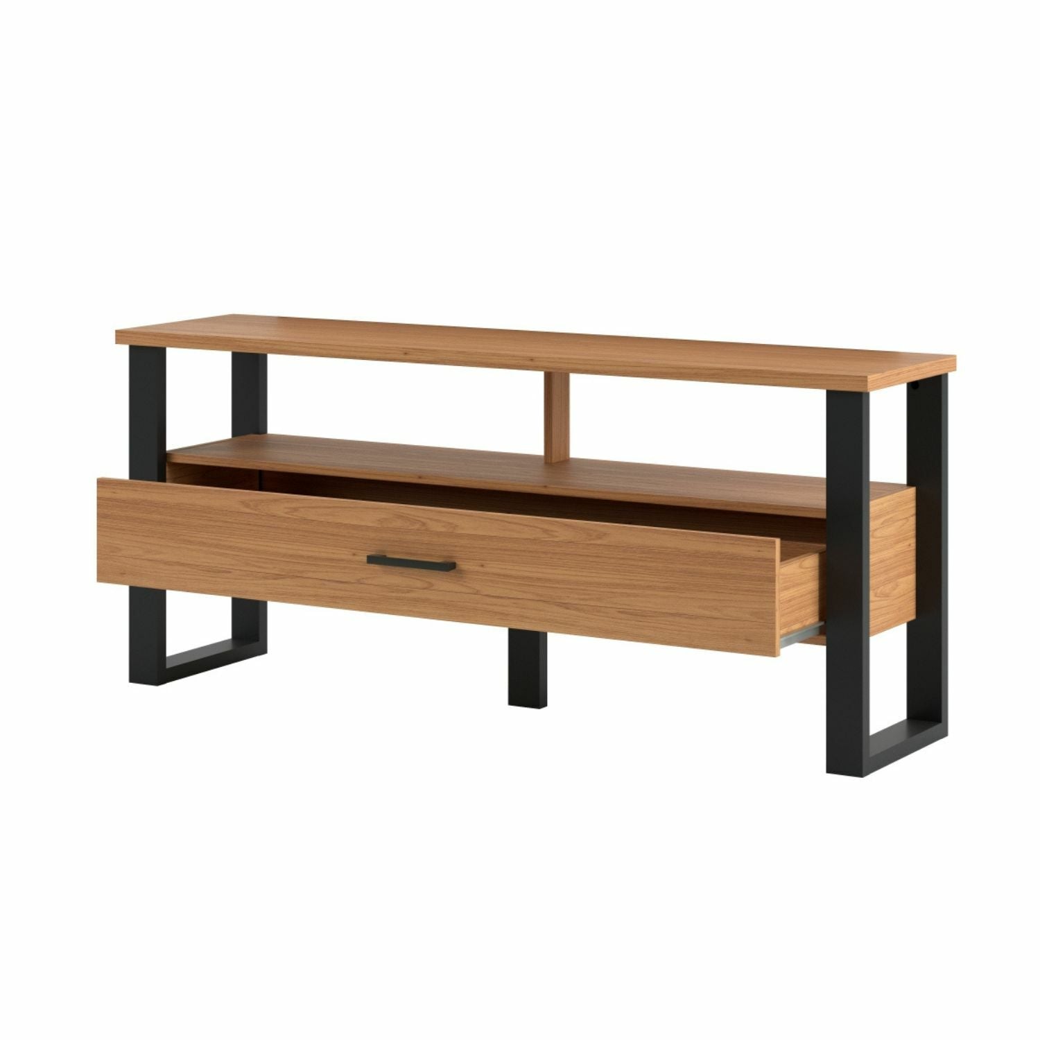 Mesa De Tv Cox Natural, Negro 140X60