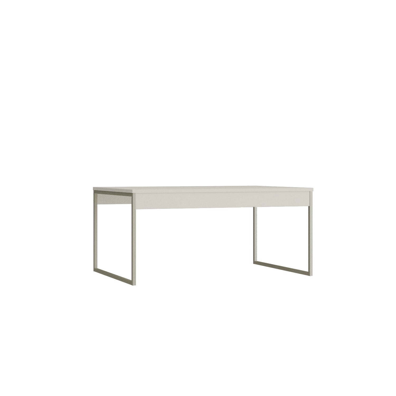 Mesa De Centro Jax Off White, Plata