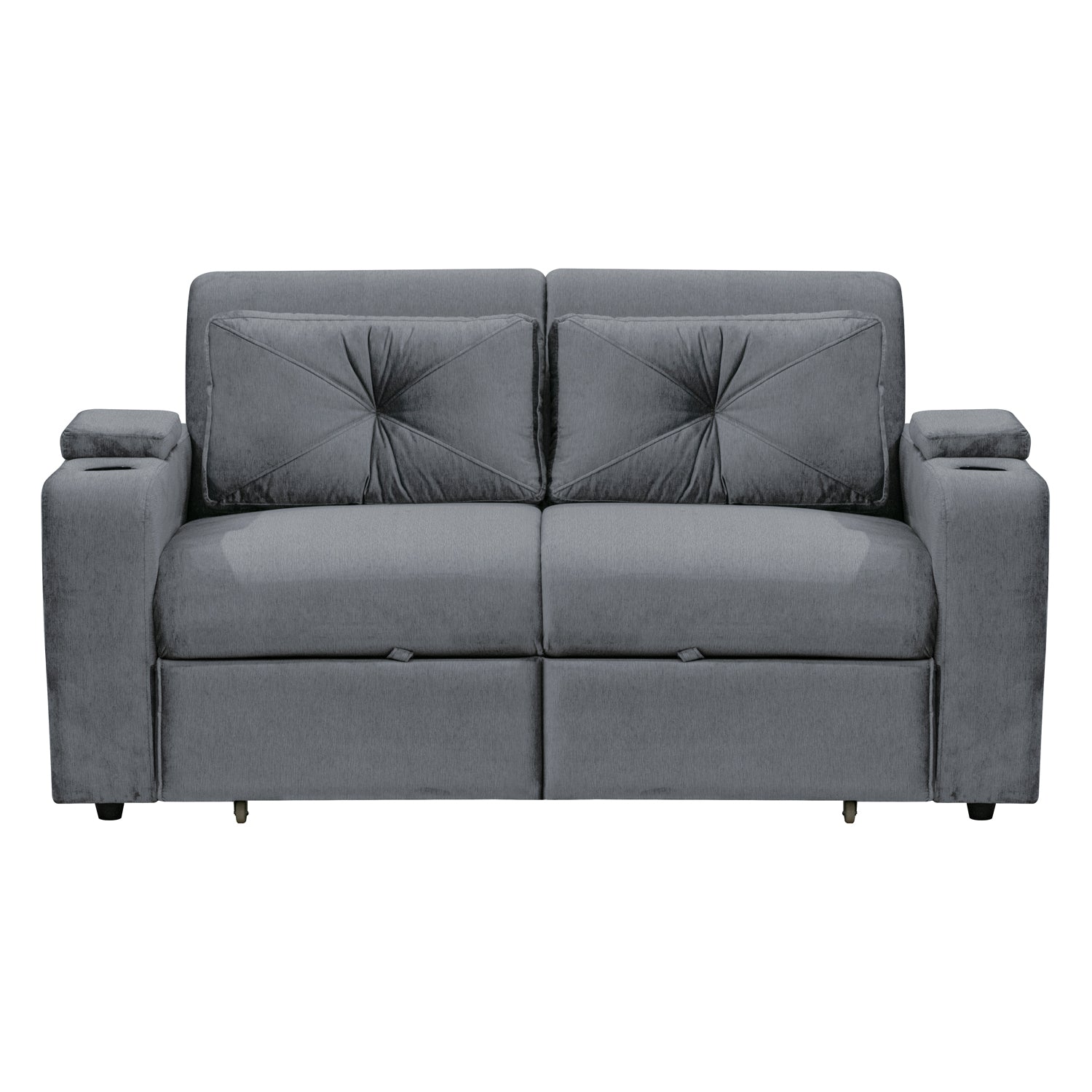 Sofá  Cama Boston Velvet Suprema Gris