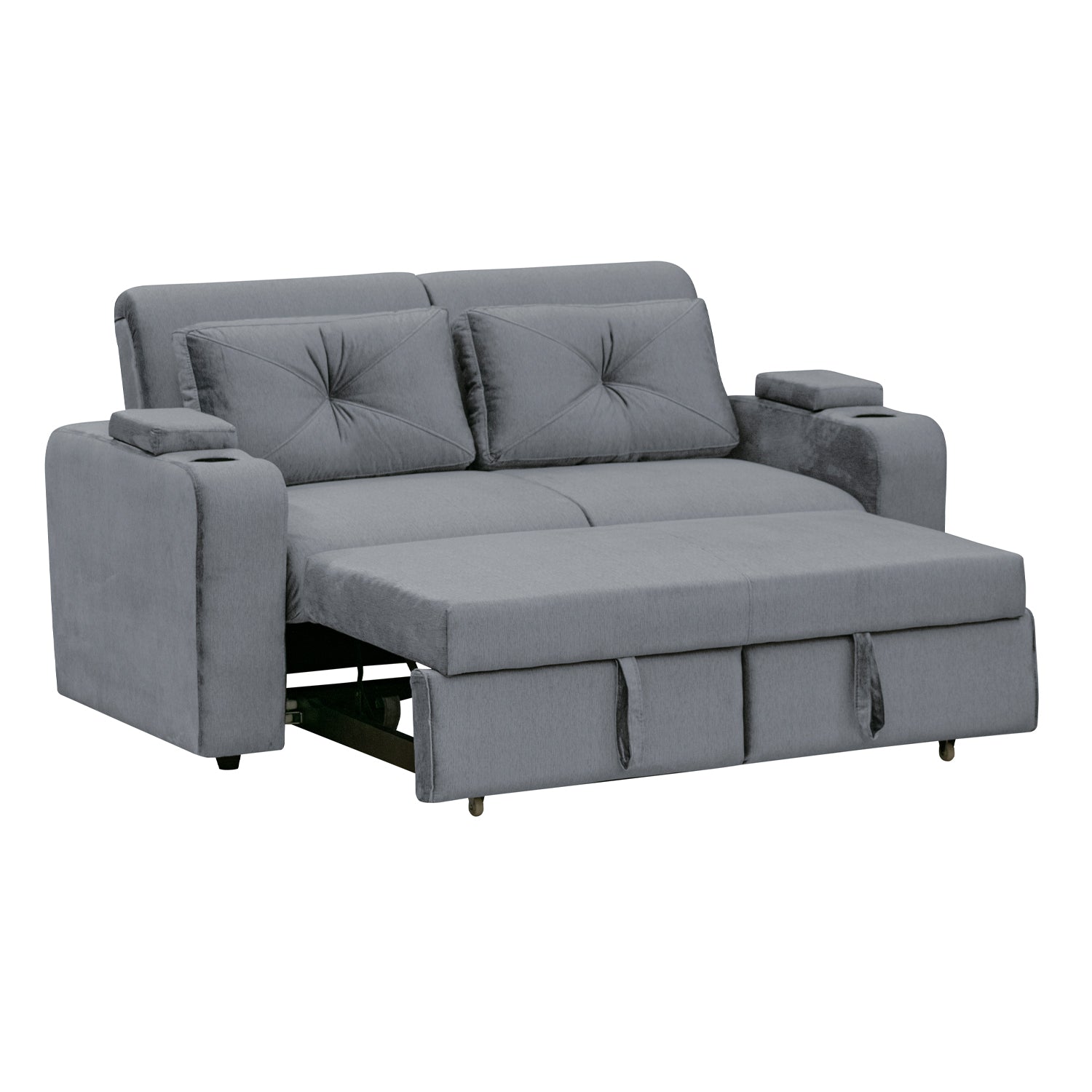 Sofá  Cama Boston Velvet Suprema Gris