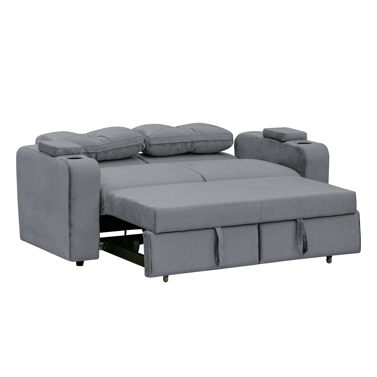 Sofá  Cama Boston Velvet Suprema Gris