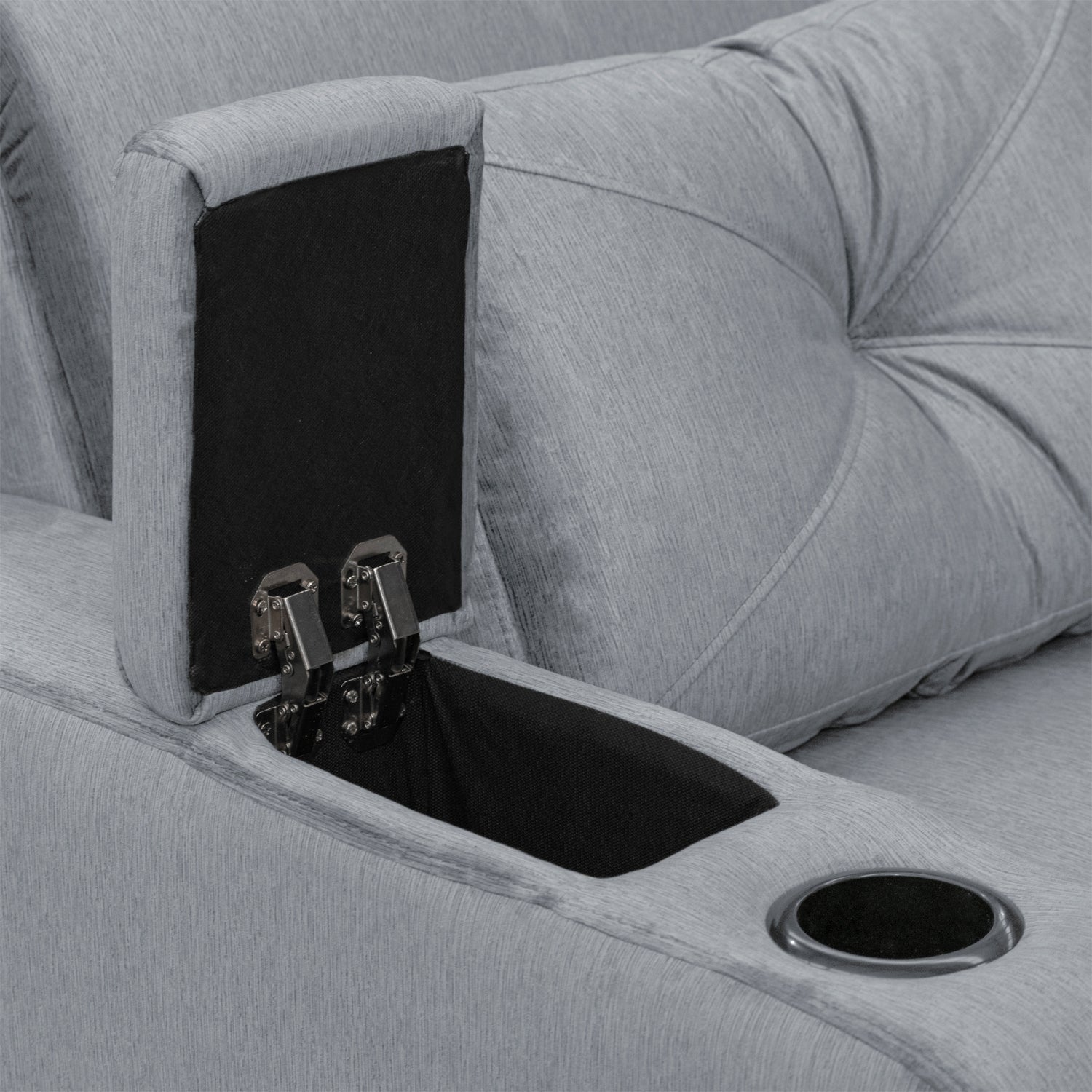 Sofá  Cama Boston Velvet Suprema Gris