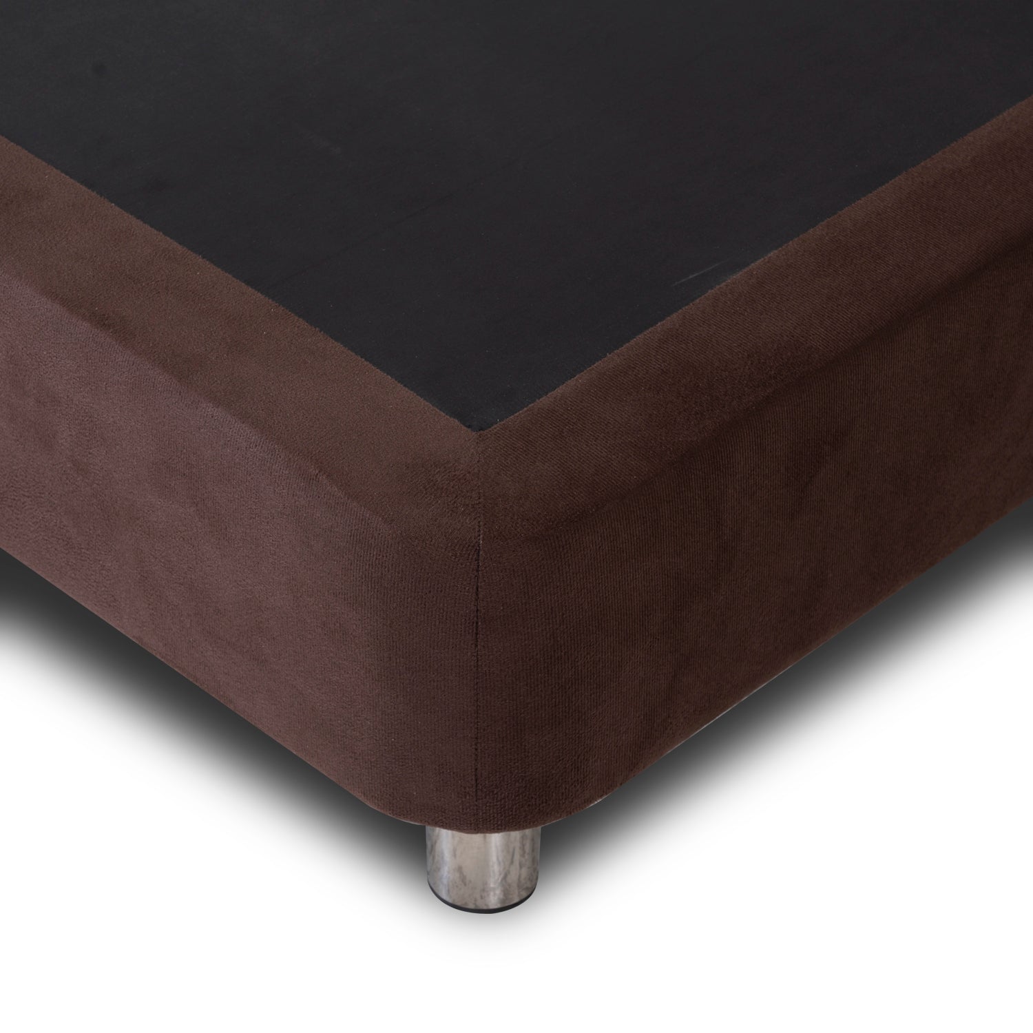Base Cama Doble Napoli Microfibra Café