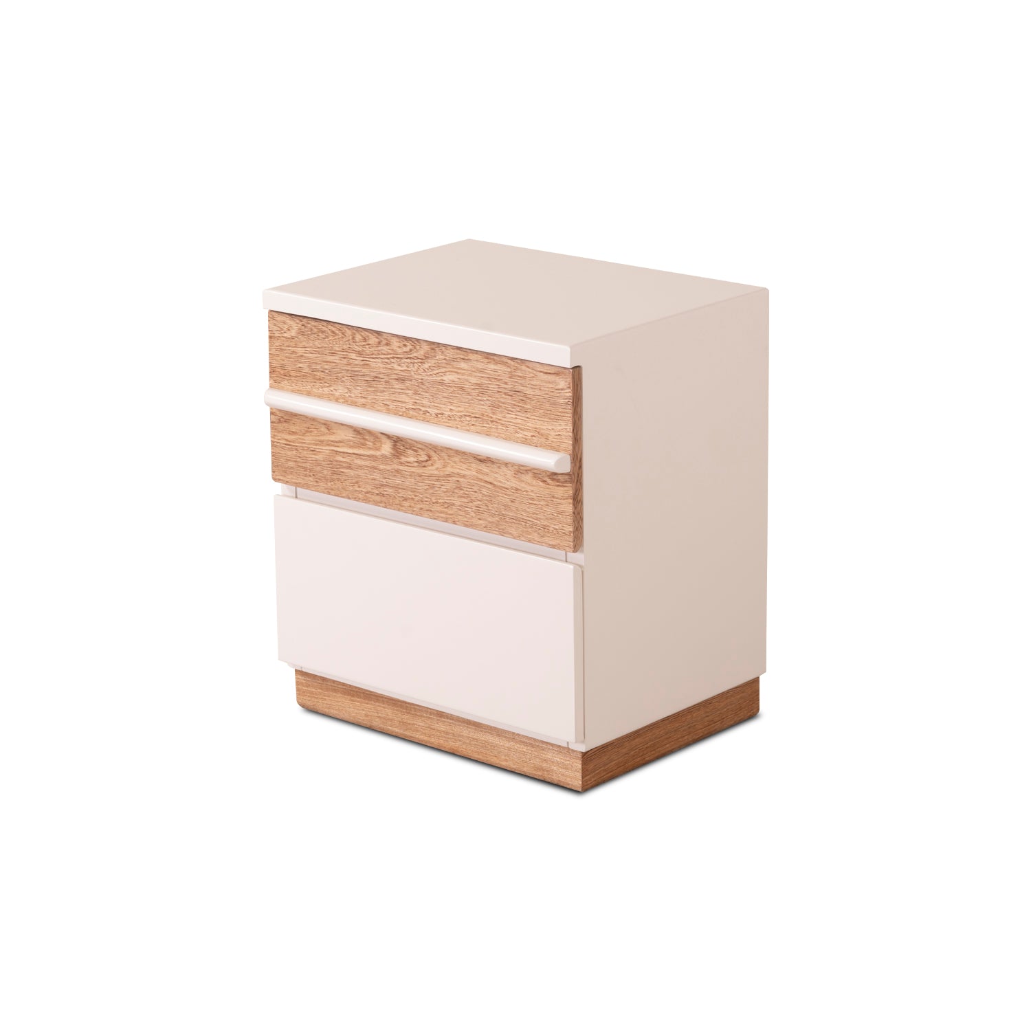 Mesa de Noche Arizona Off White, Natural