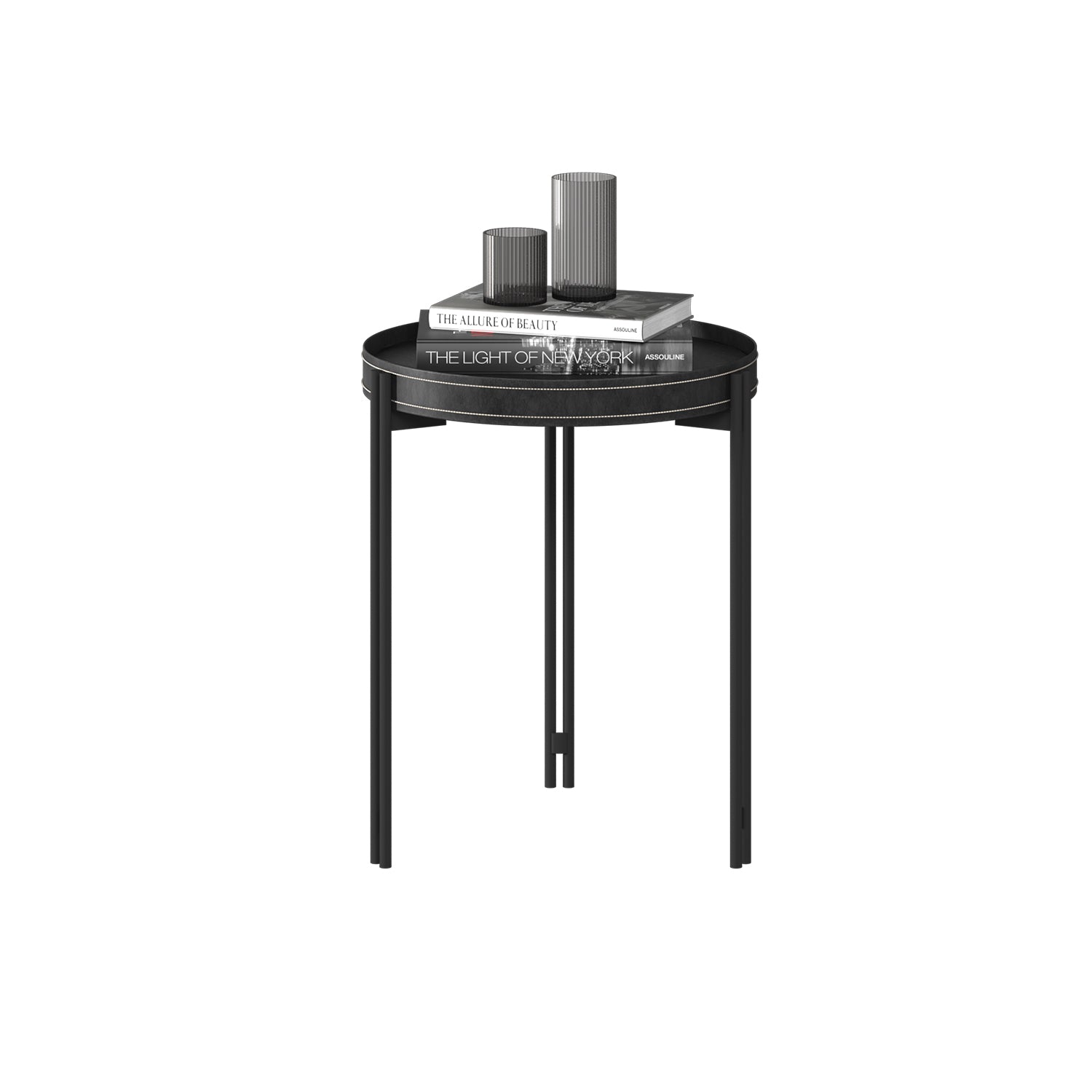 Mesa Auxiliar Liam Eurocuero Negro