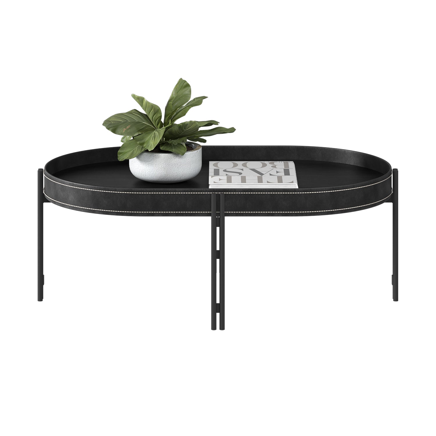 Mesa De Centro Liam Eurocuero Negro