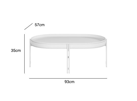 Mesa De Centro Liam Eurocuero Negro