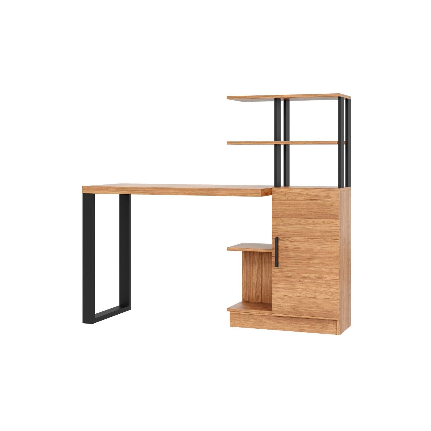 Escritorio Cox Natural, Negro