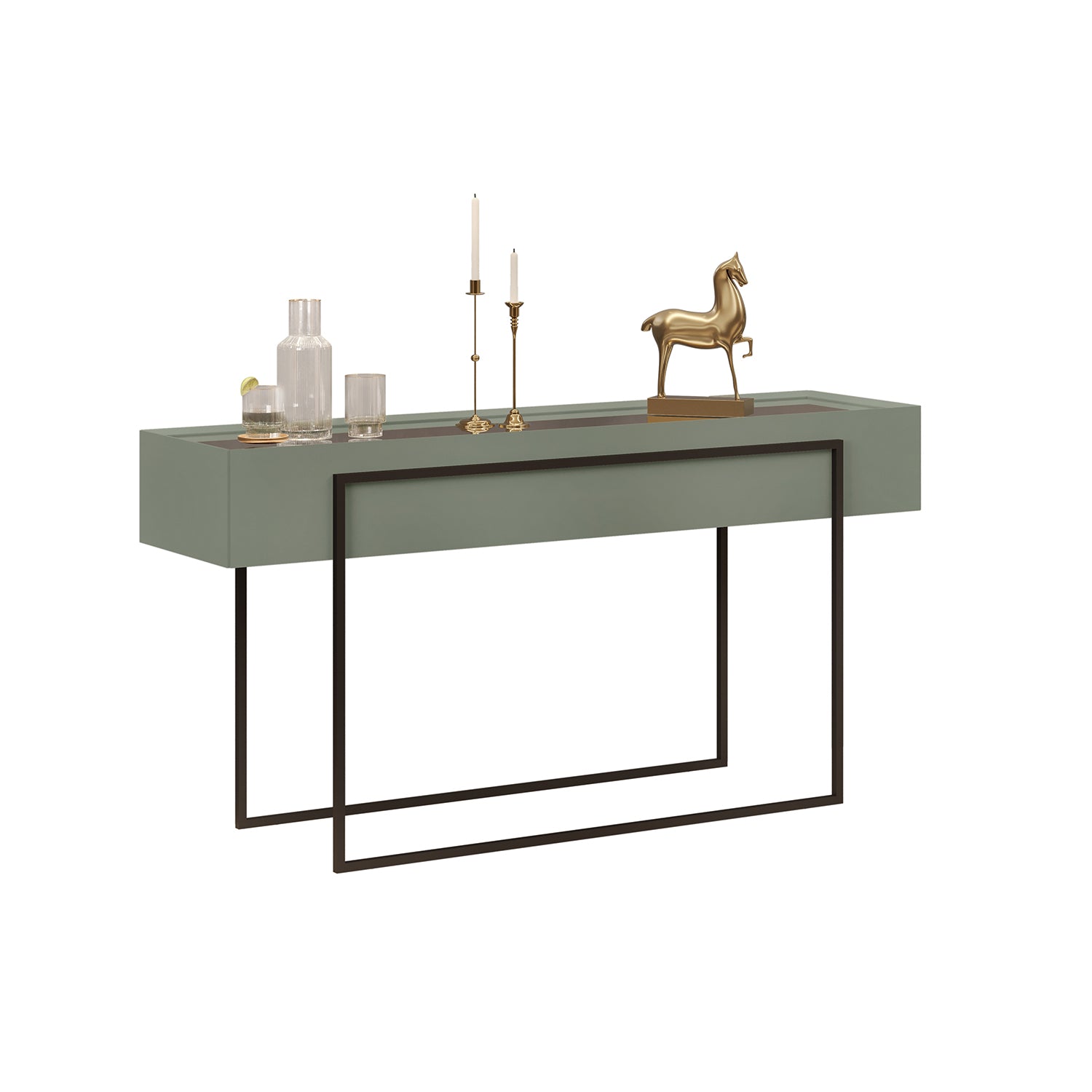 Consola Loft Olivo, Negro