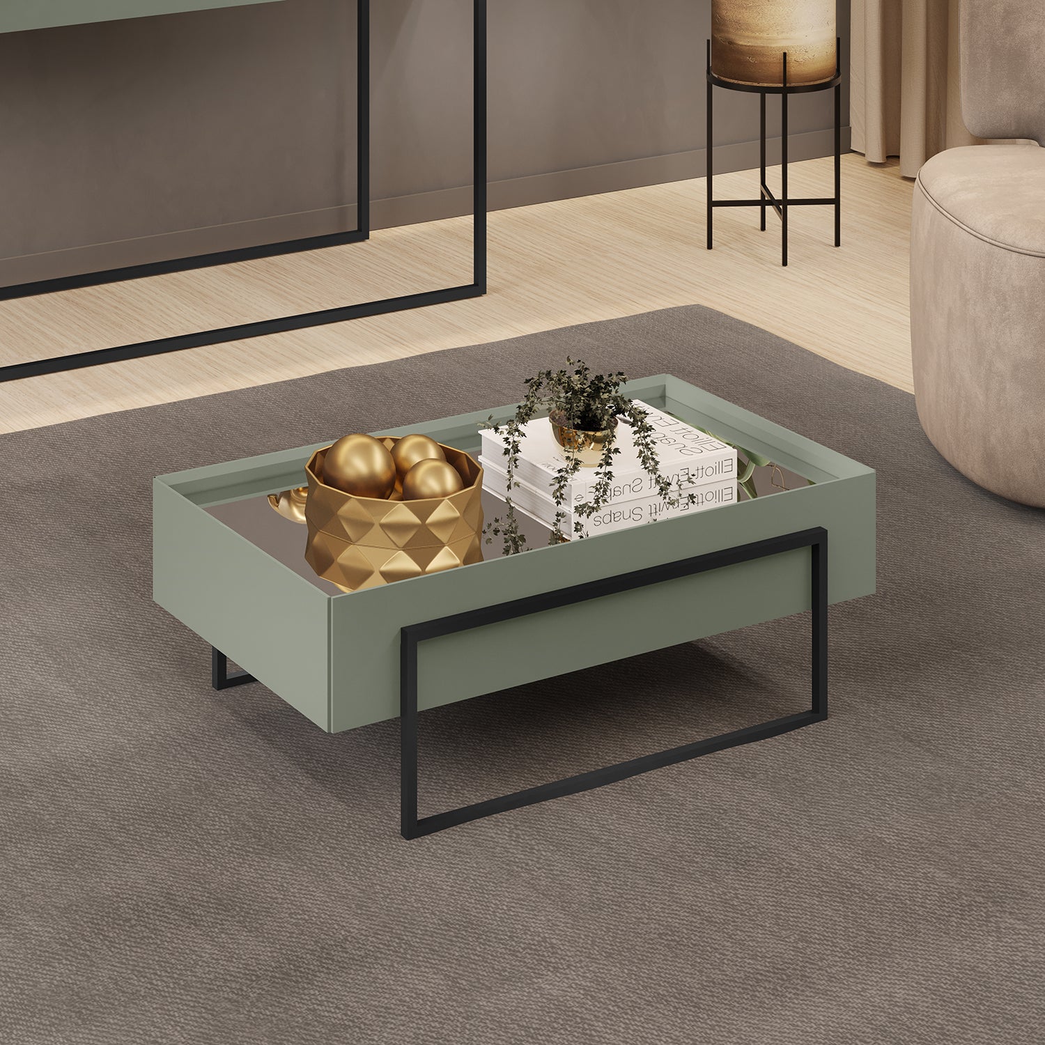 Mesa De Centro Loft Olivo, Negro