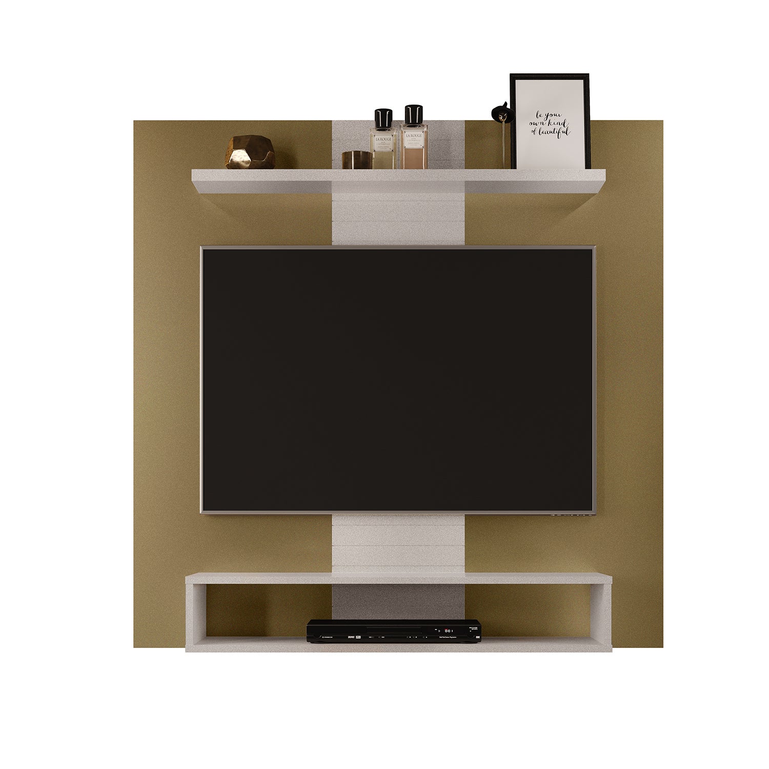 Panel de Tv Nixi Blanco Perla, Champaña 120X120