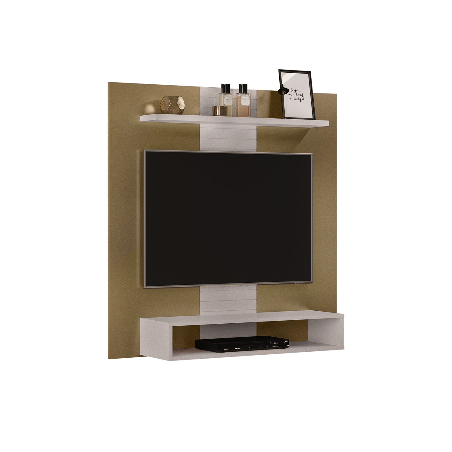 Panel de Tv Nixi Blanco Perla, Champaña 120X120