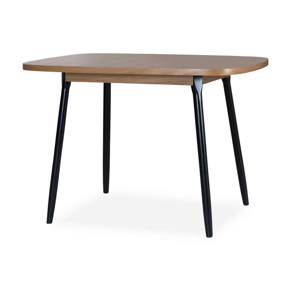 Mesa Comedor 4 Puestos Alina Natural, Negro