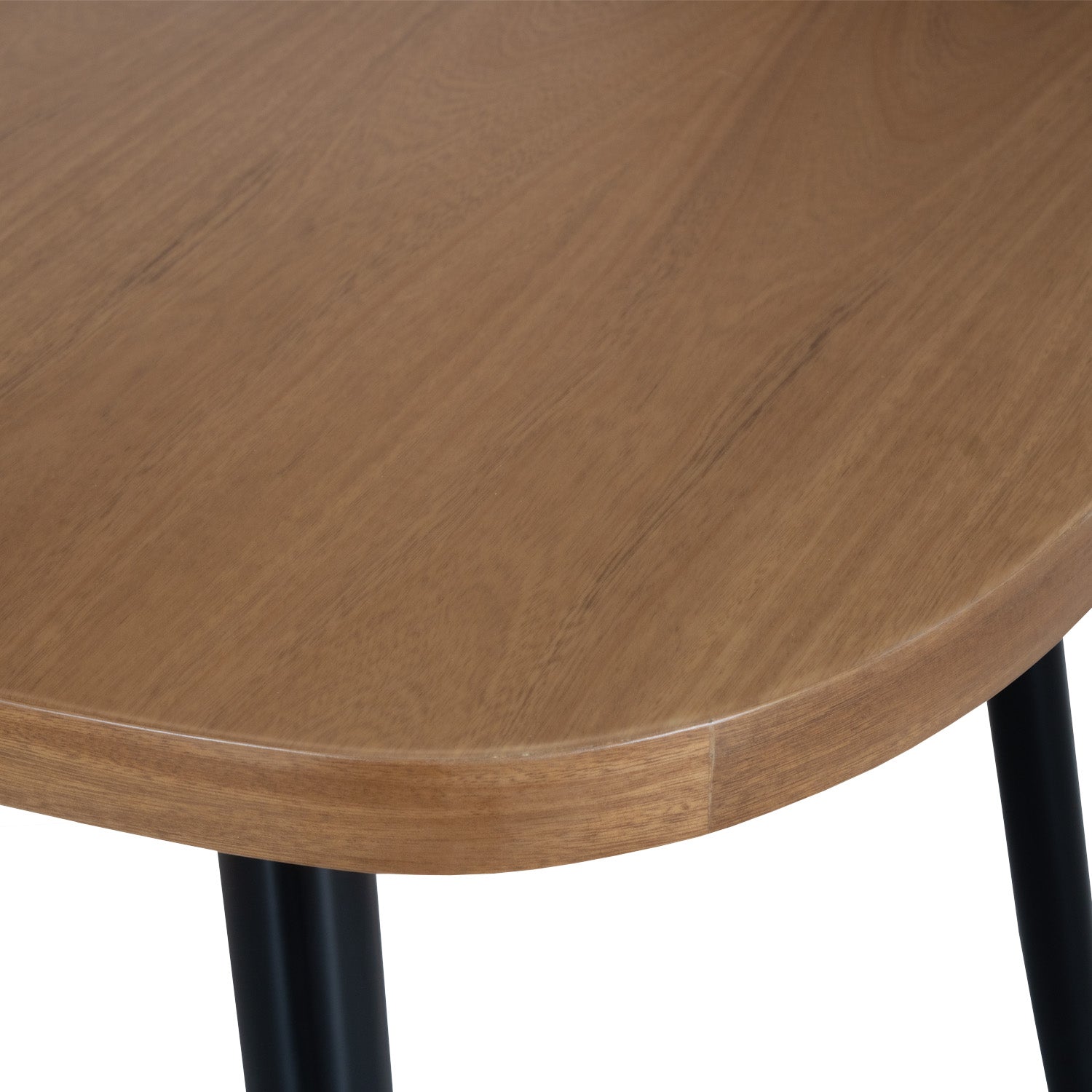 Mesa Comedor 6 Puestos Alina Natural, Negro