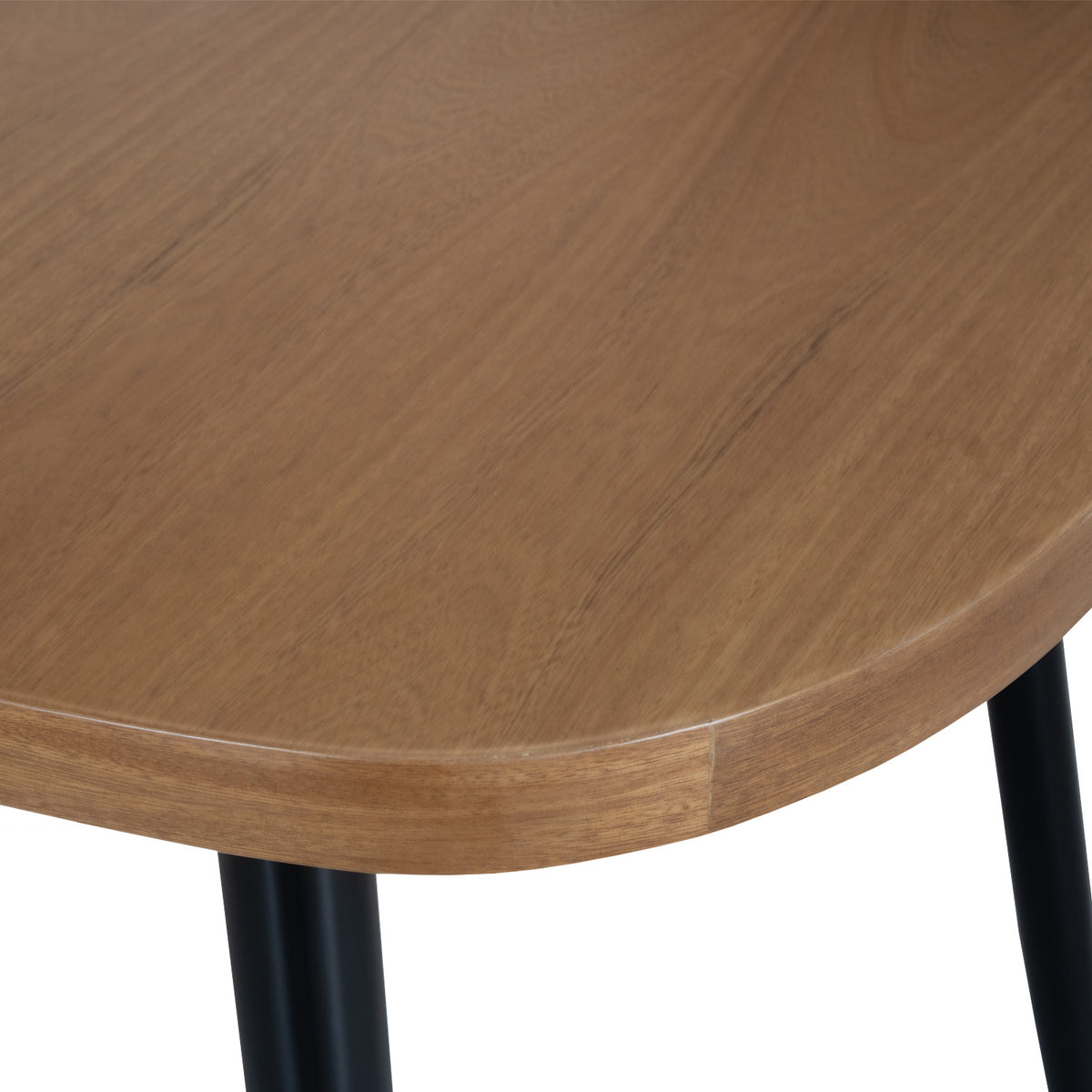 Mesa Comedor 4 Puestos Alina Natural, Negro