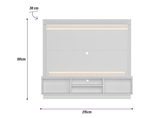 Centro De Entretenimiento Ted Natural, Off White 215X191