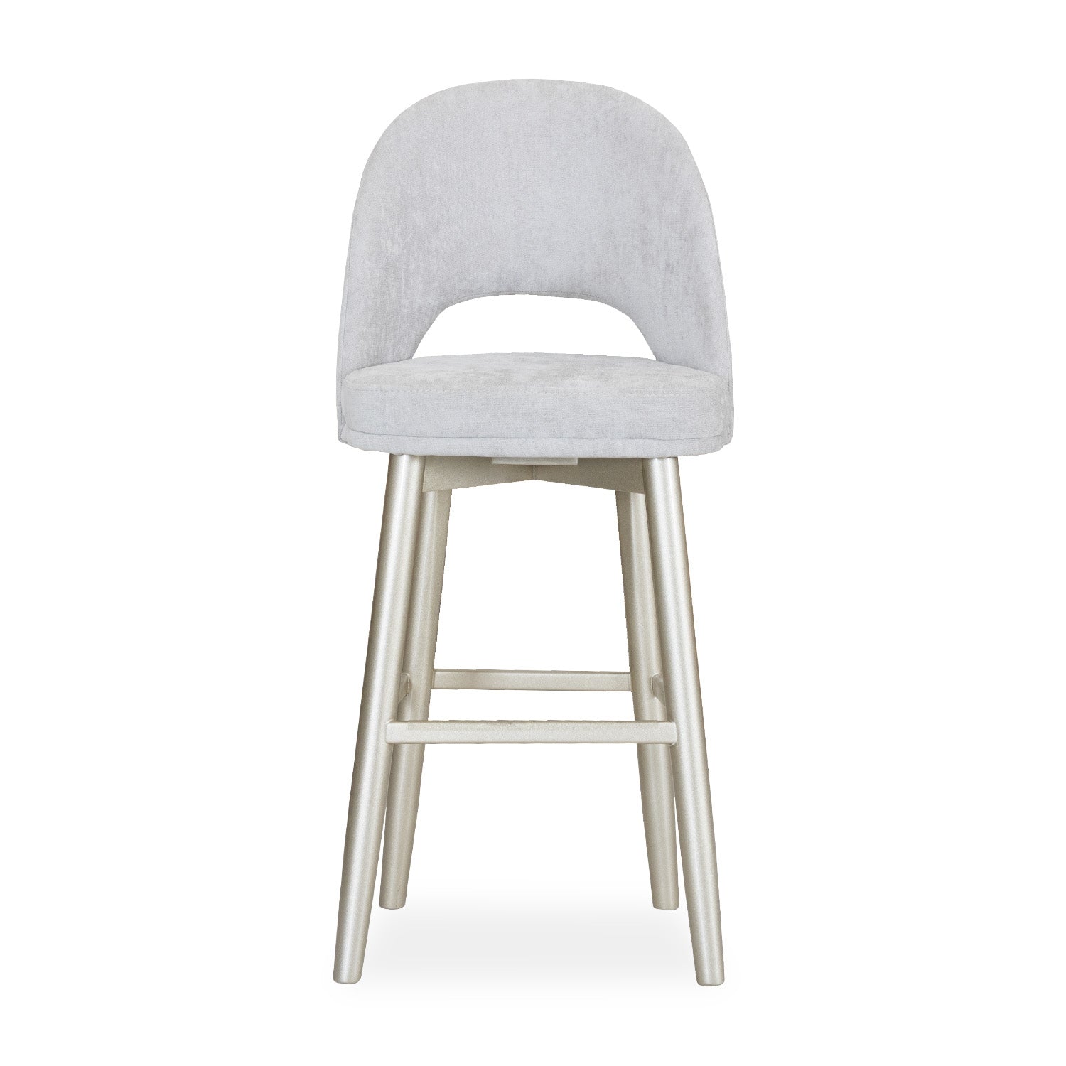 Silla Para Barra Versalles Velvet Emma Taupe, Champaña