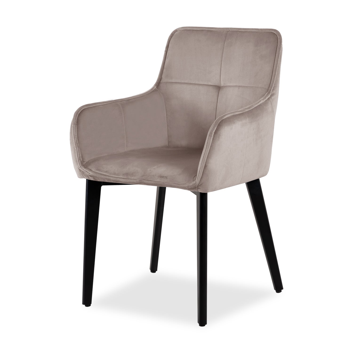 Silla De Comedor Kyoto Velvet Taupe, Negro