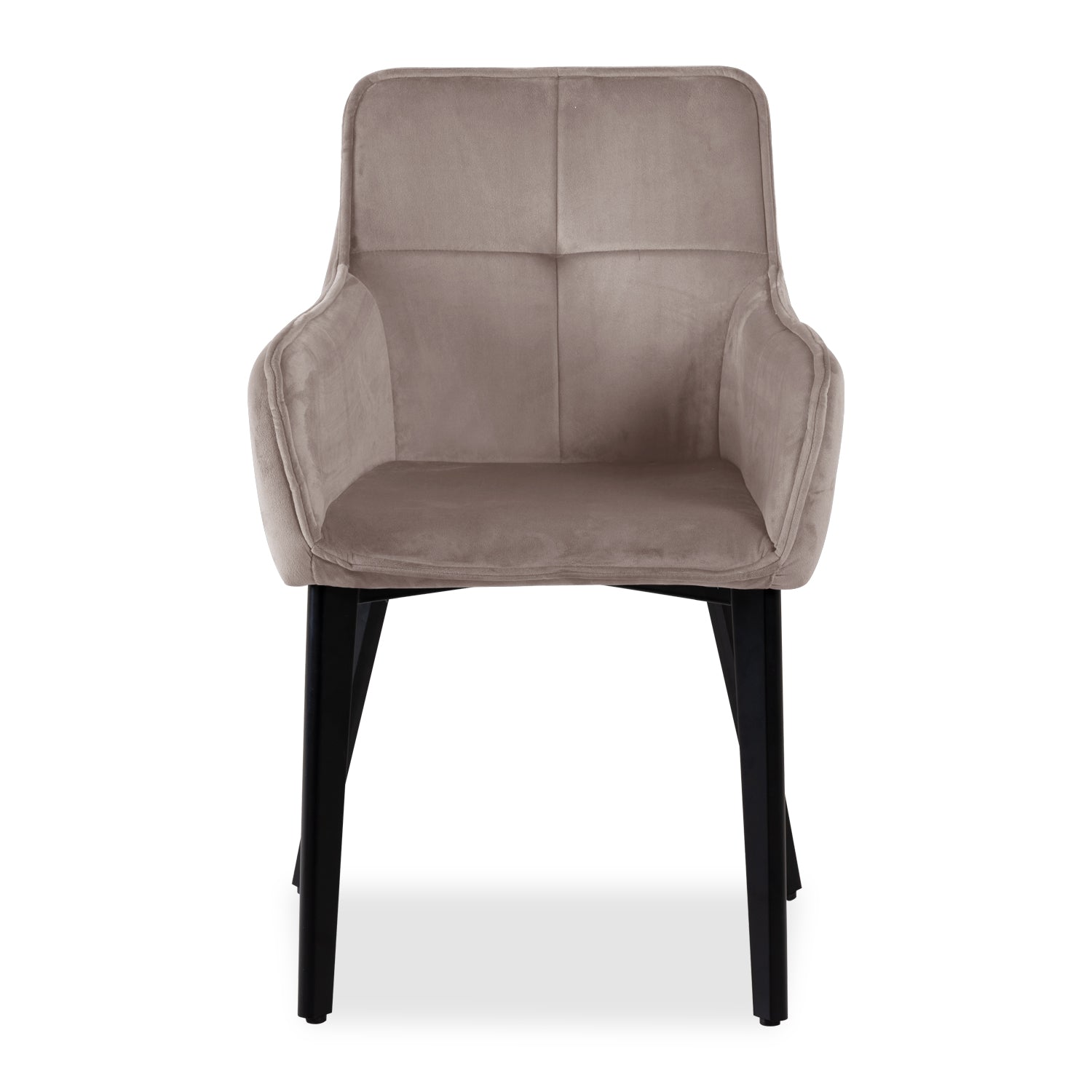 Silla De Comedor Kyoto Velvet Taupe, Negro