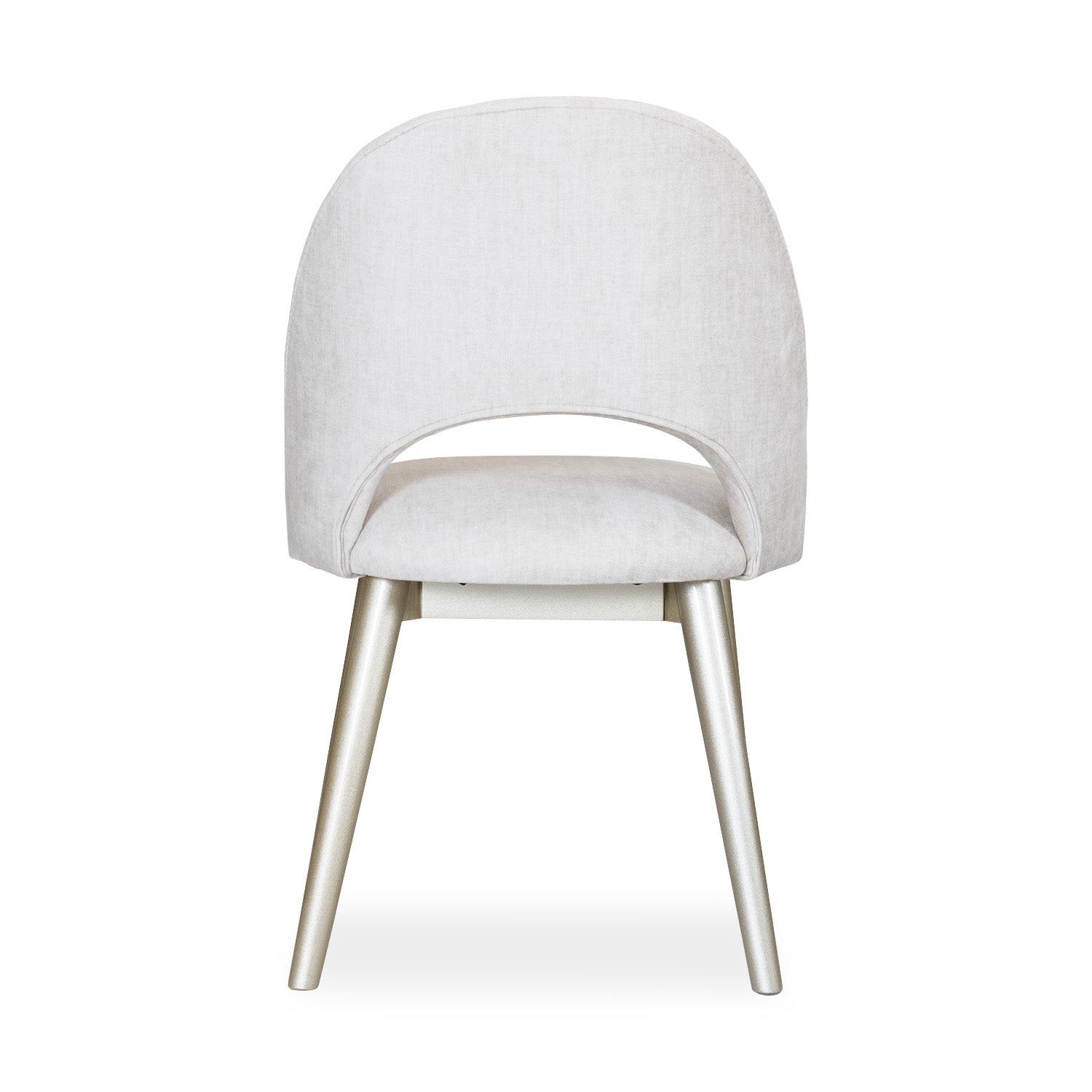 Comedor 4 Puestos Alina Velvet Almond Blanco Perla, Champaña