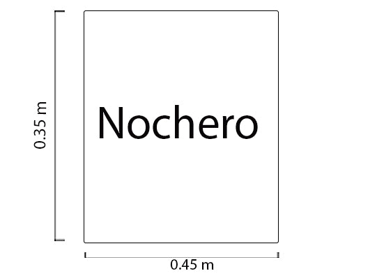 Mesa de Noche Arizona Off White, Natural