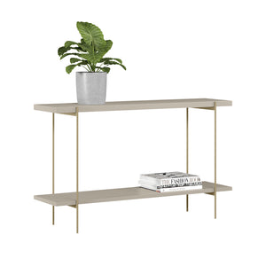 Consola Ash Off White, Champaña