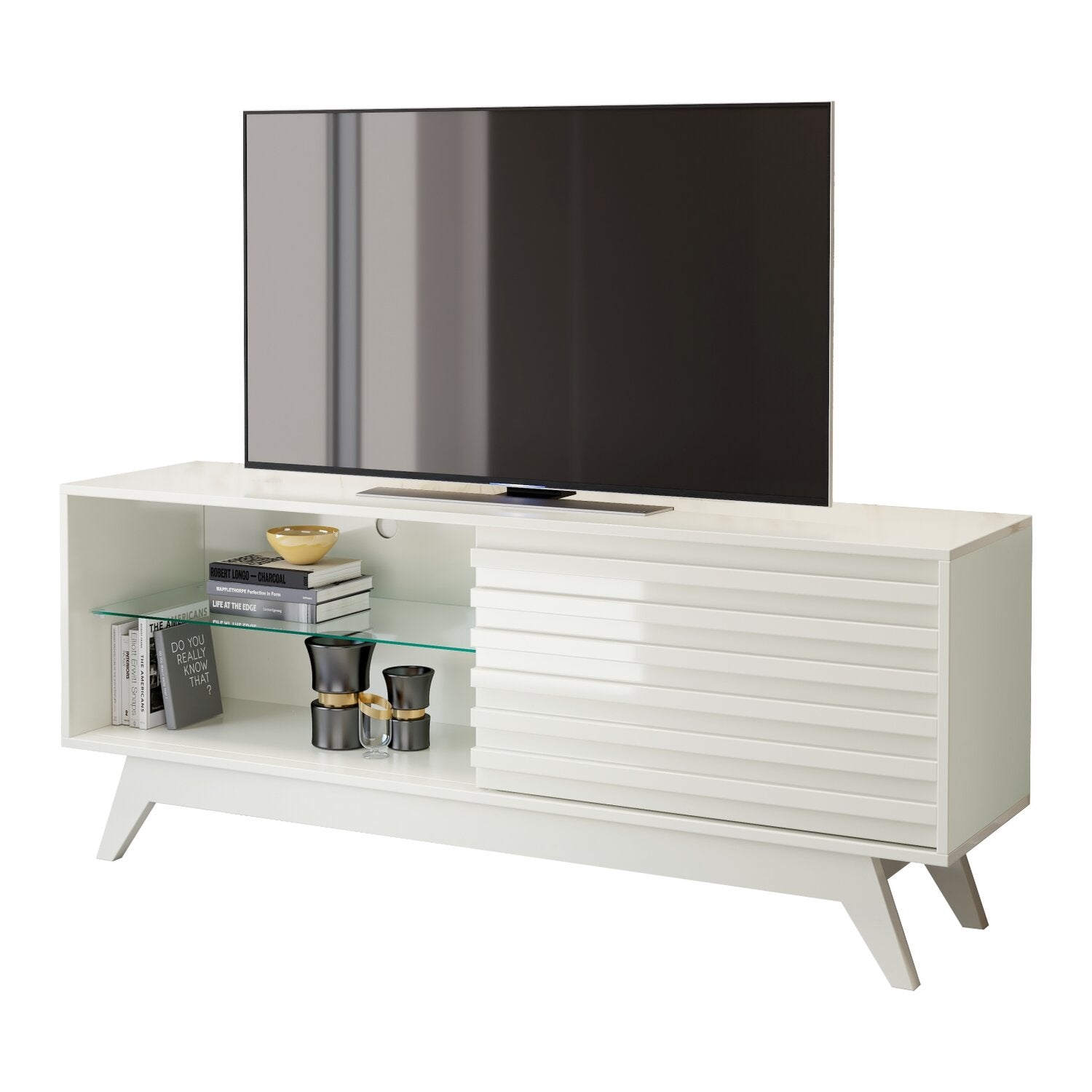 Mesa De Tv Deck Off White 140X57