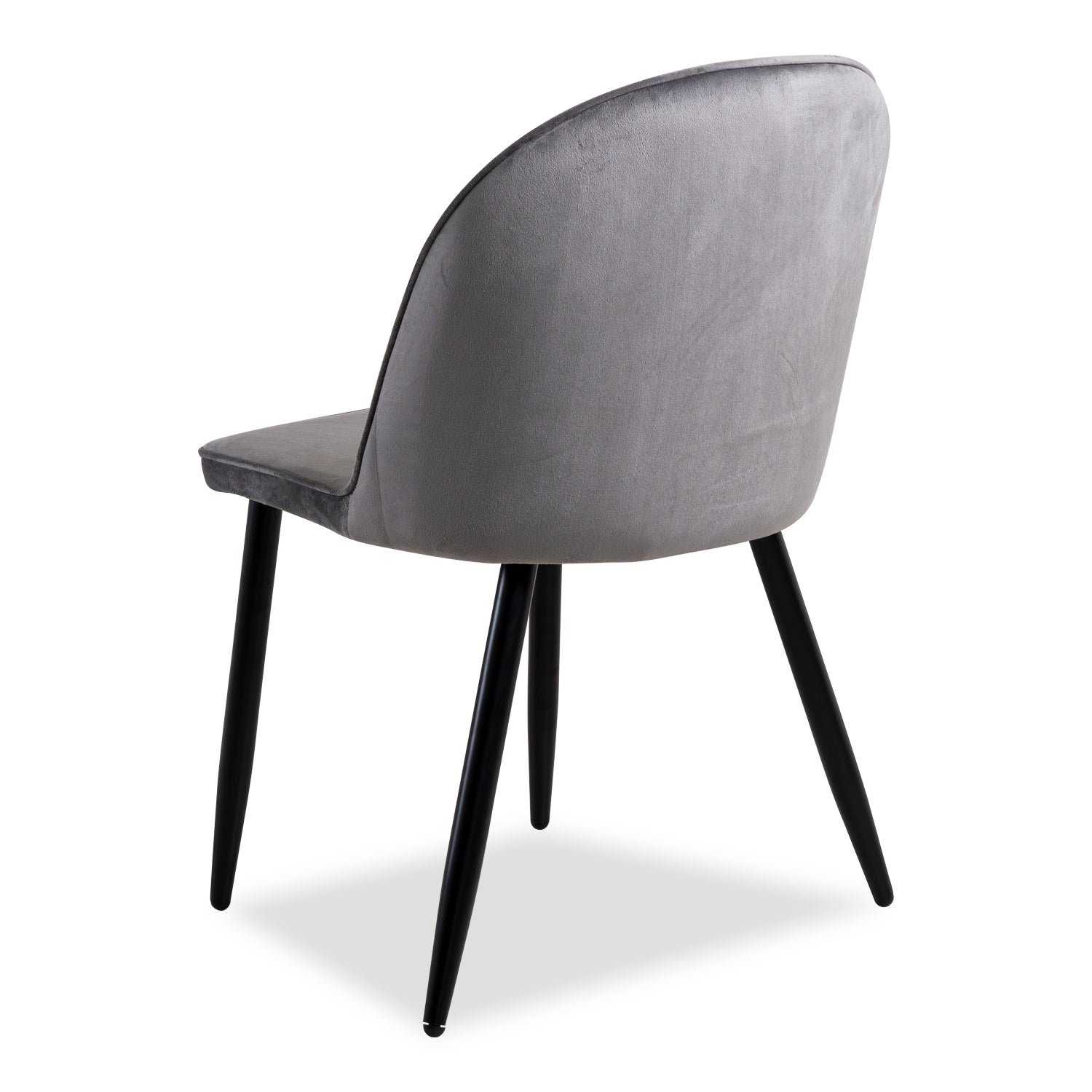 Silla De Comedor Mia Velvet Gris