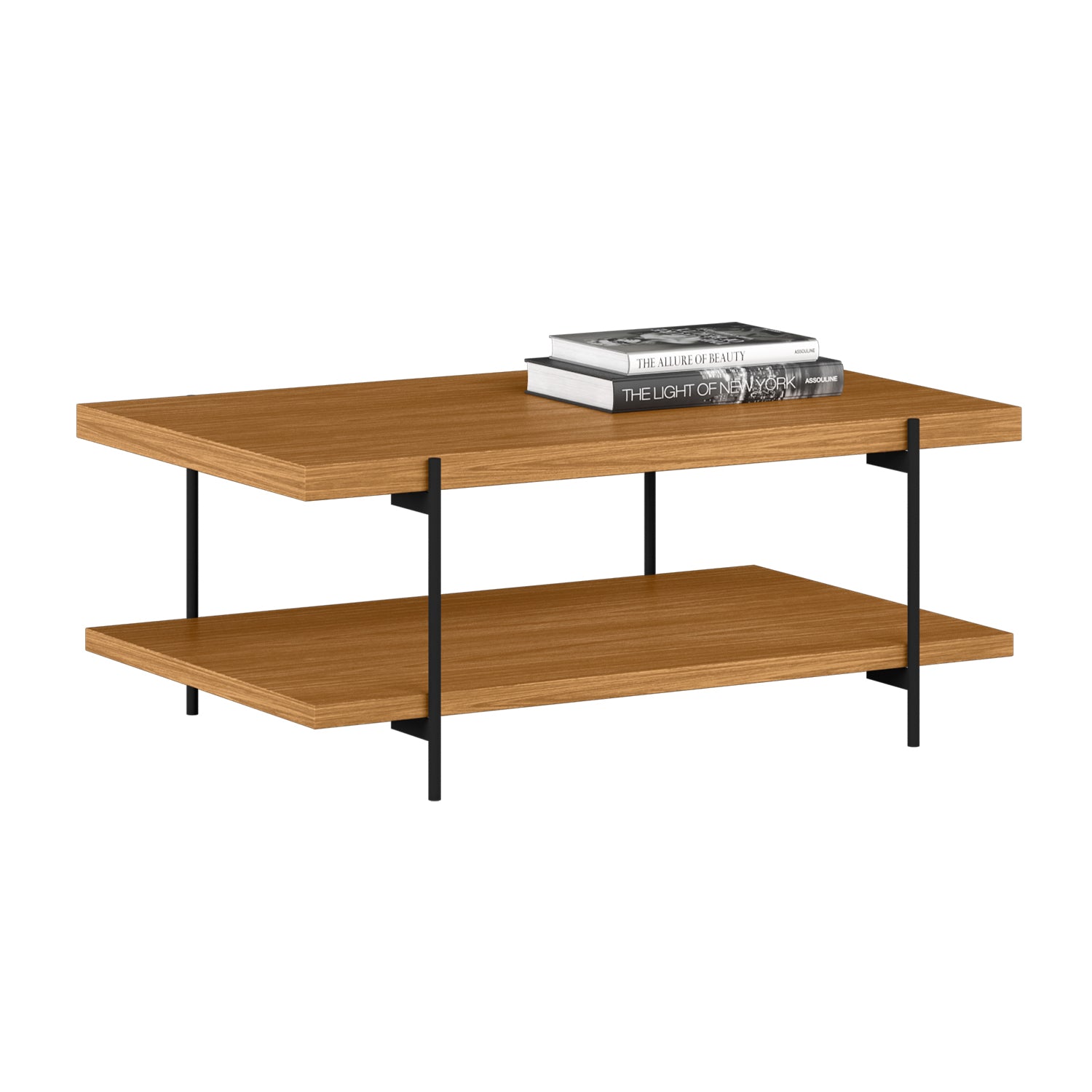 Mesa Centro Ash Natural, Negro