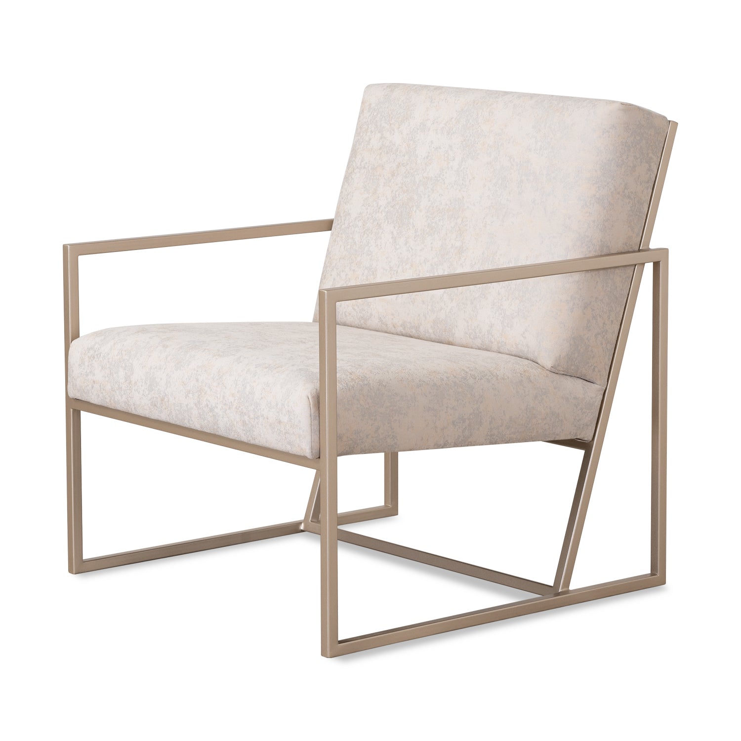 Poltrona Robi Velvet Bouquet Beige, Champaña