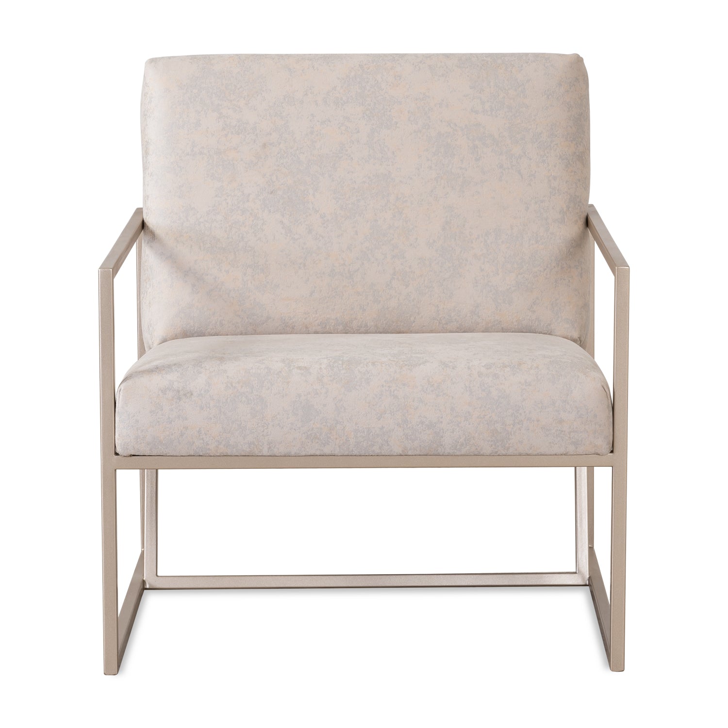 Poltrona Robi Velvet Bouquet Beige, Champaña
