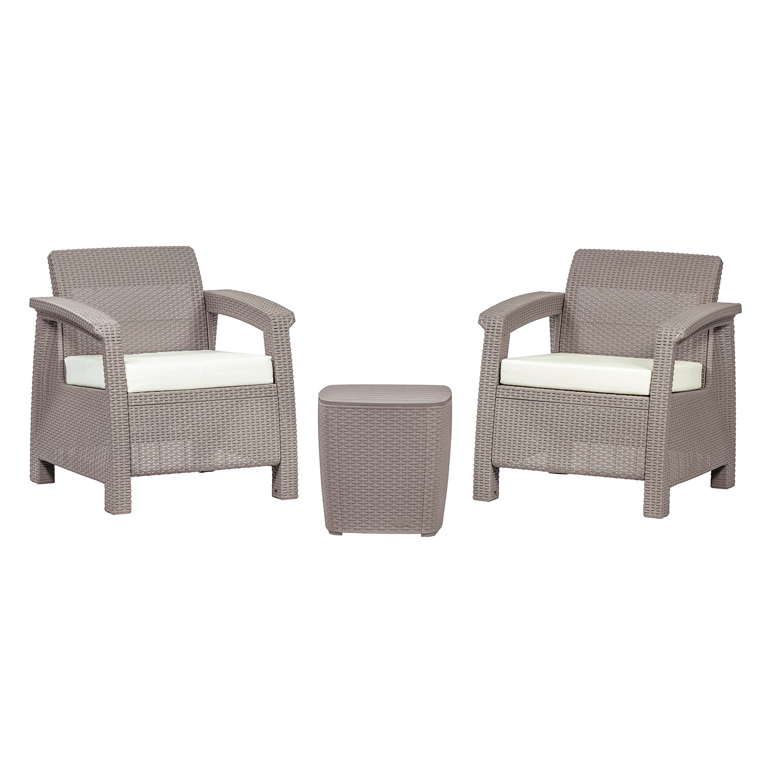 Juego Sala Set X3 Exterior Estar Ferrara Taupe