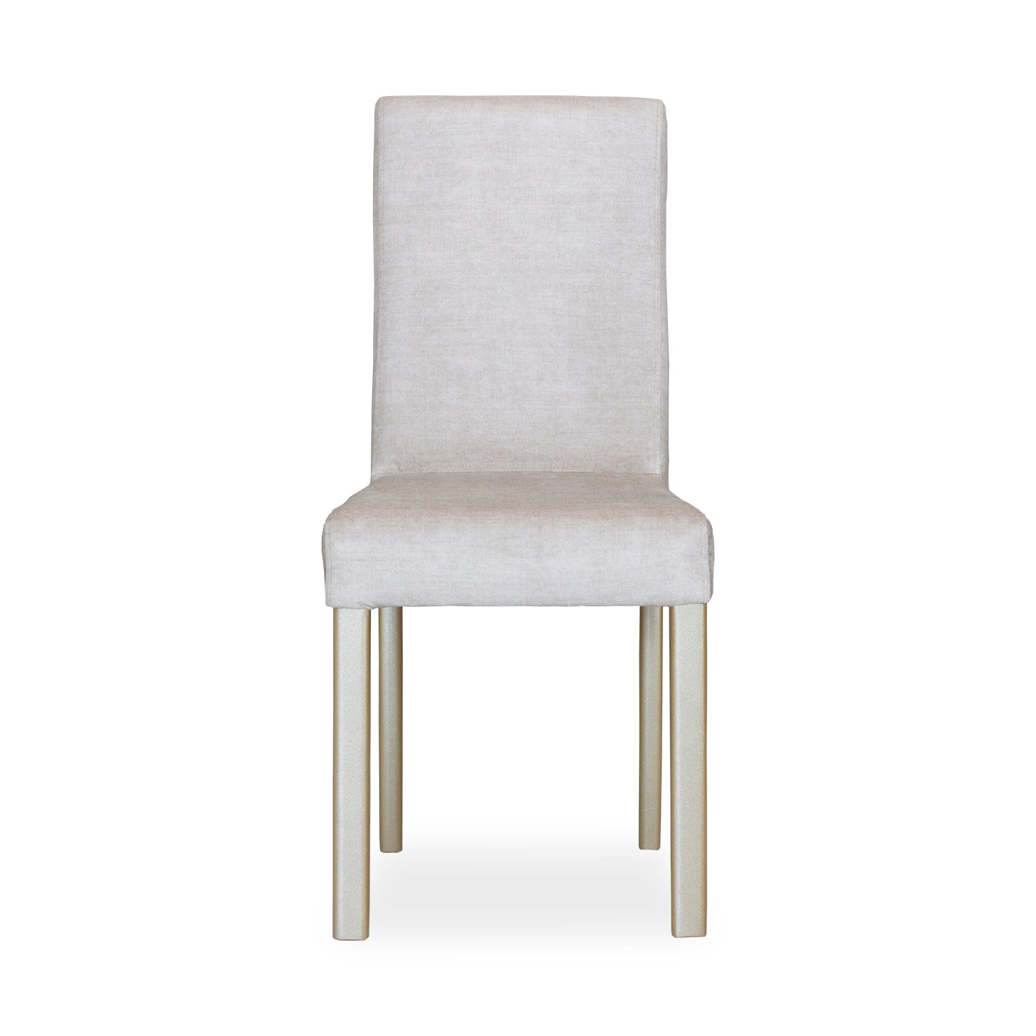 Comedor 4 Puestos Line Velvet Azafran Crudo, Champaña Premium