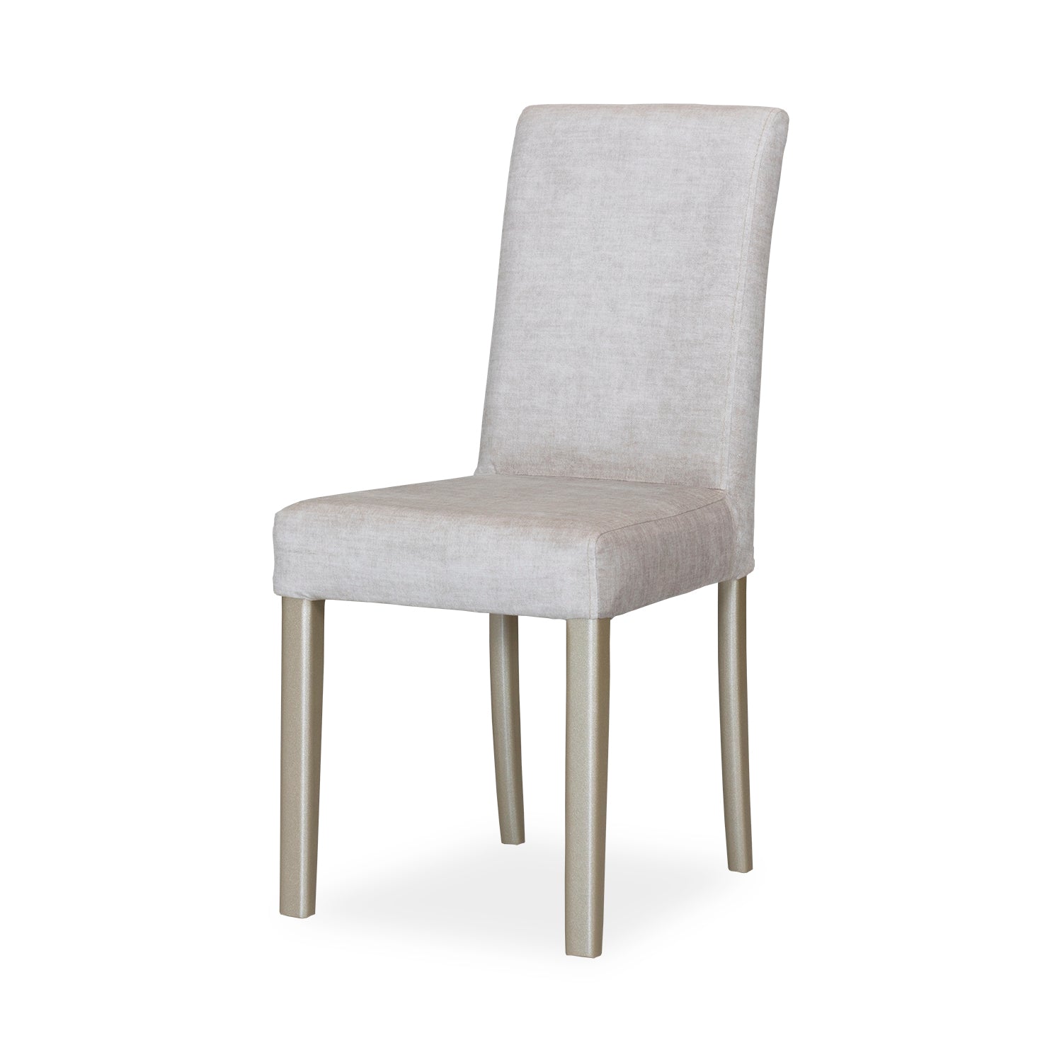 Comedor 4 Puestos Line Velvet Azafran Crudo, Champaña Premium