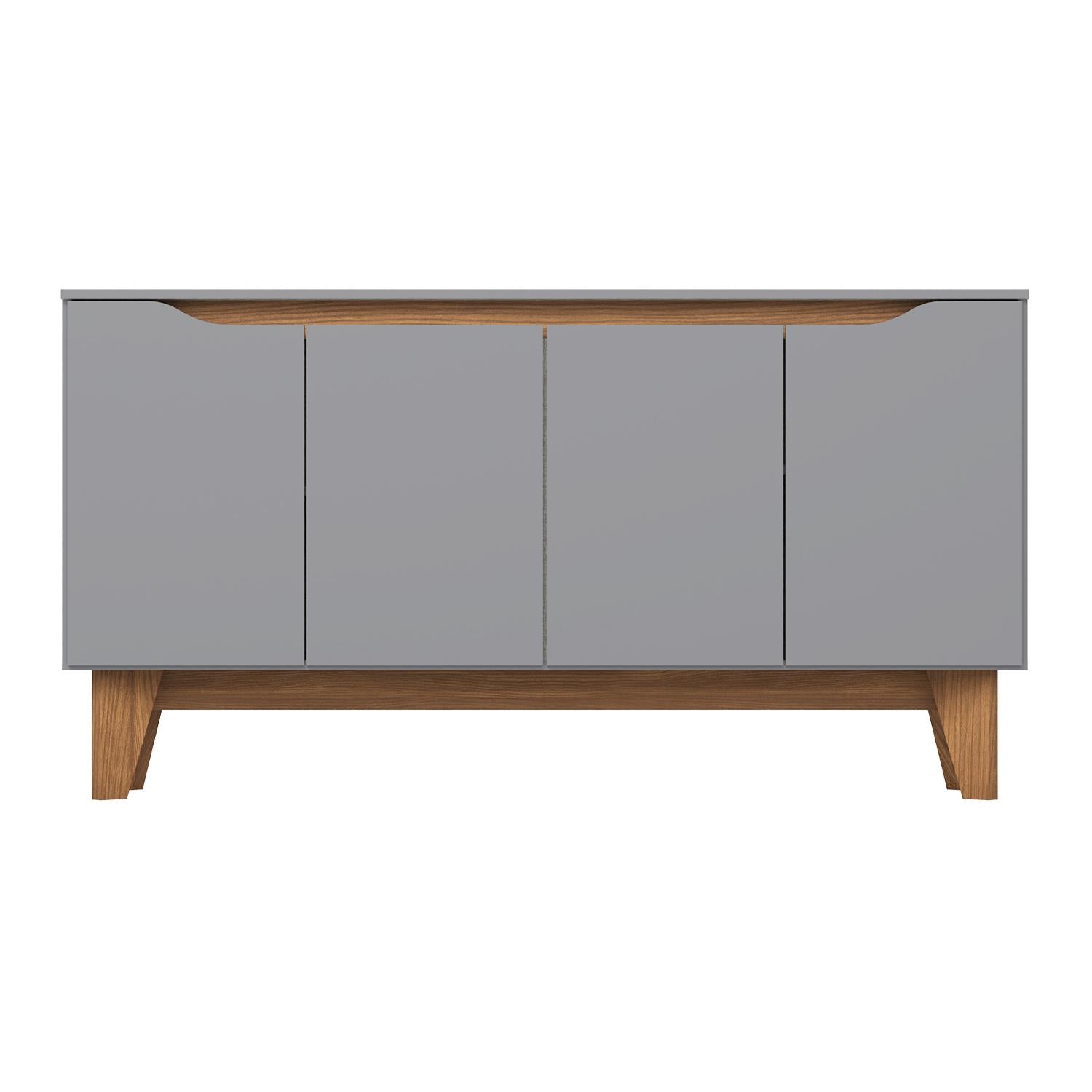 Bifé Hannah Natural,Gris Premium