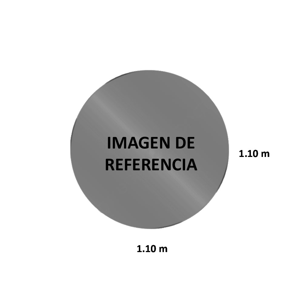 Vidrio 4Pto 1.10 Negro Circular