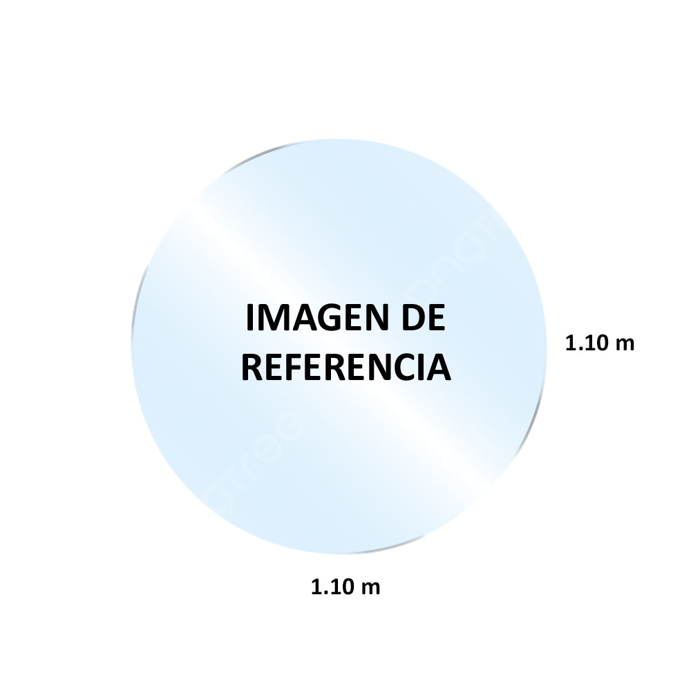 Vidrio 4Pto 1.10 Transparente Circular