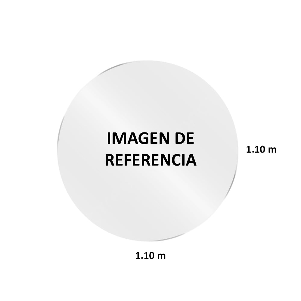 Vidrio 4Pto 1.10 Blanco Circular