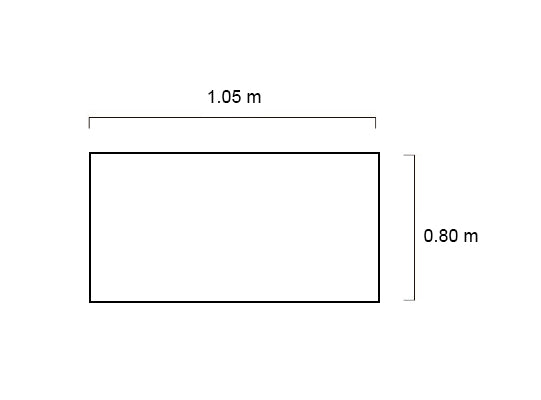 Mesa Comedor 4 Puestos Line Blanco Perla, Champaña