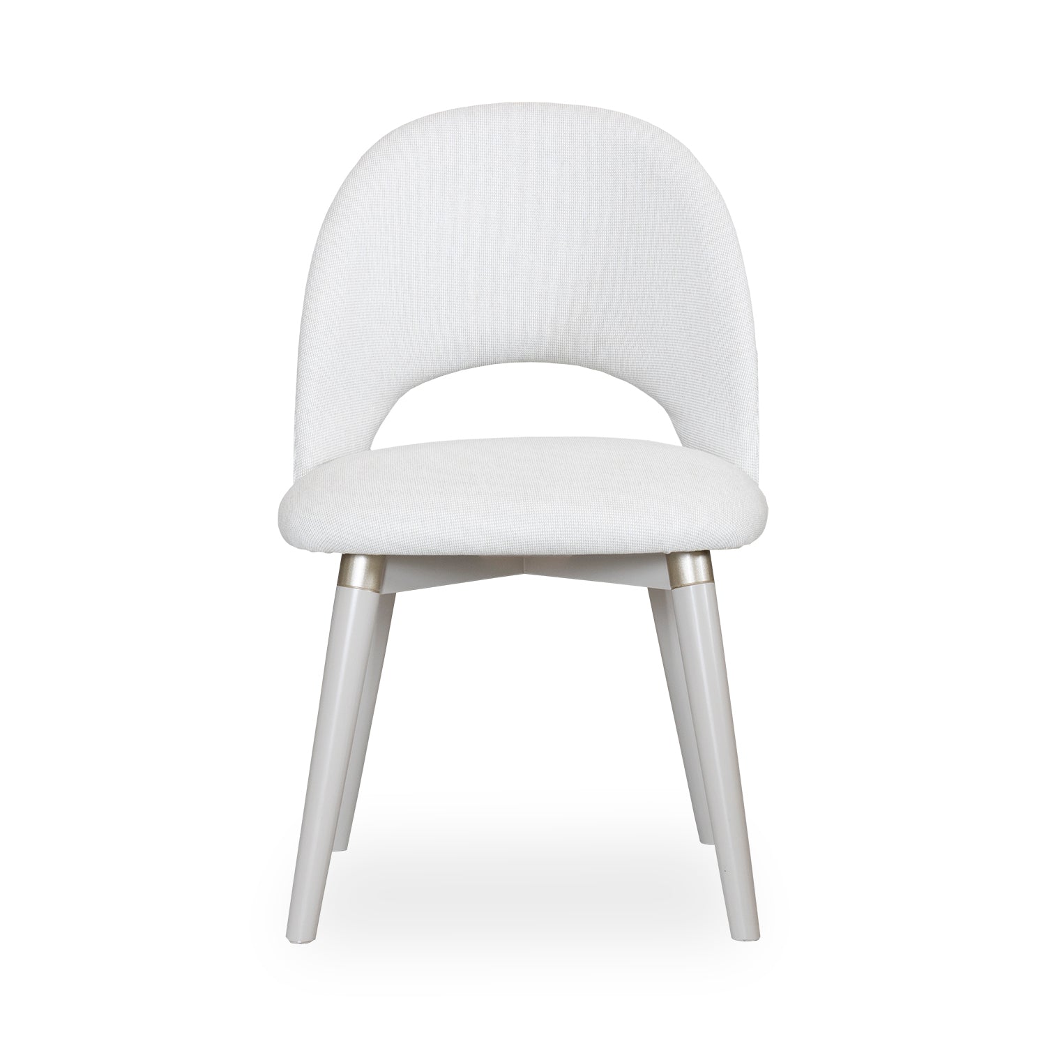 Comedor 4 Puestos Clara Microfibra Houston Beige, Crema