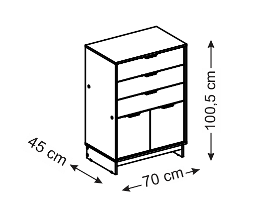 Comoda Gaudi Natural*