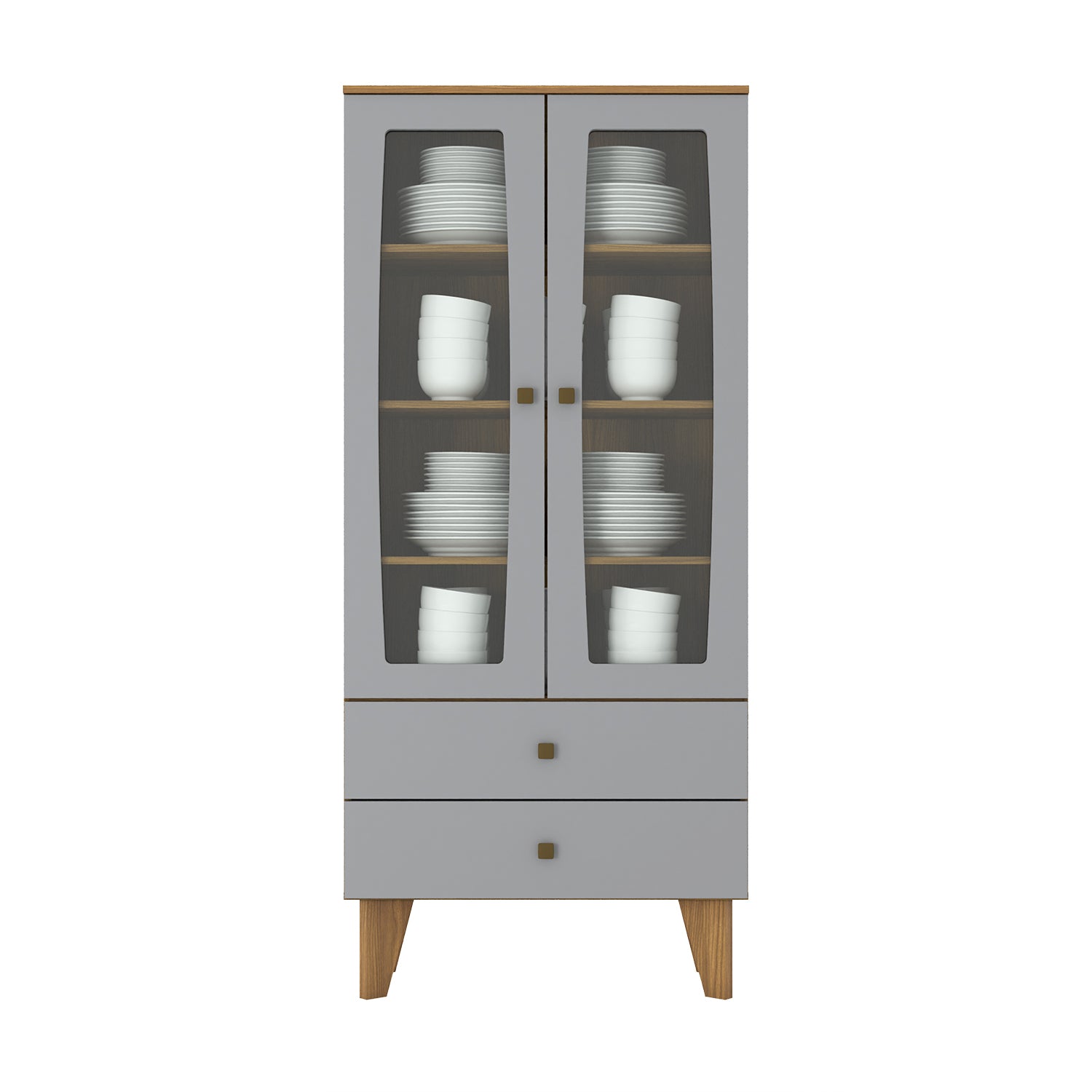 Vitrina Hannah Gris, Natural