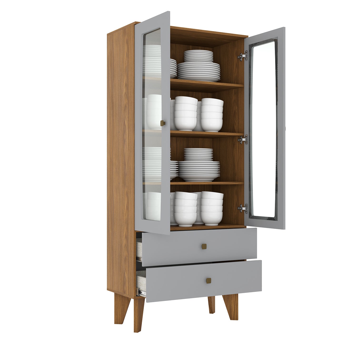 Vitrina Hannah Gris, Natural