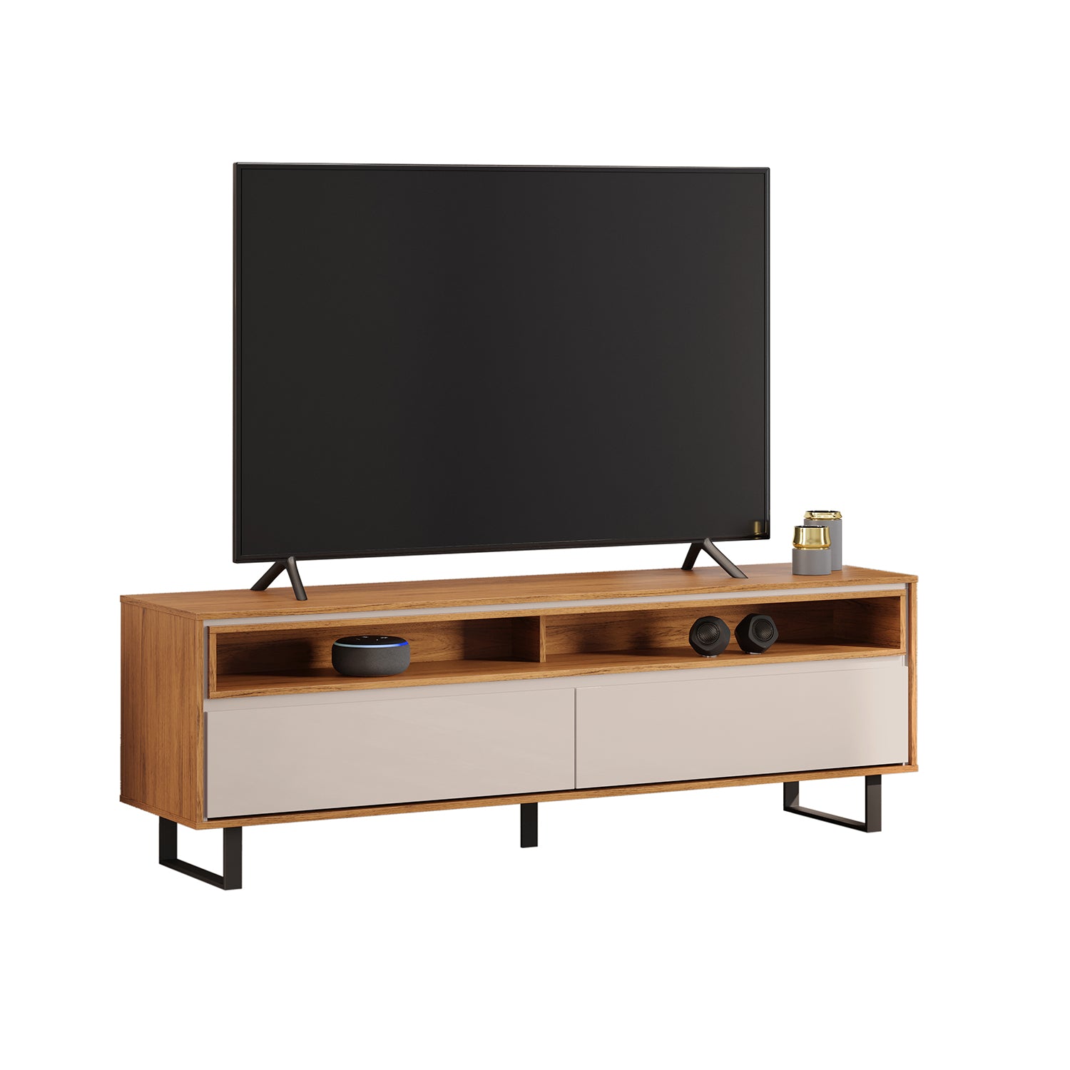 Mesa de Tv Marc Off White, Natural
