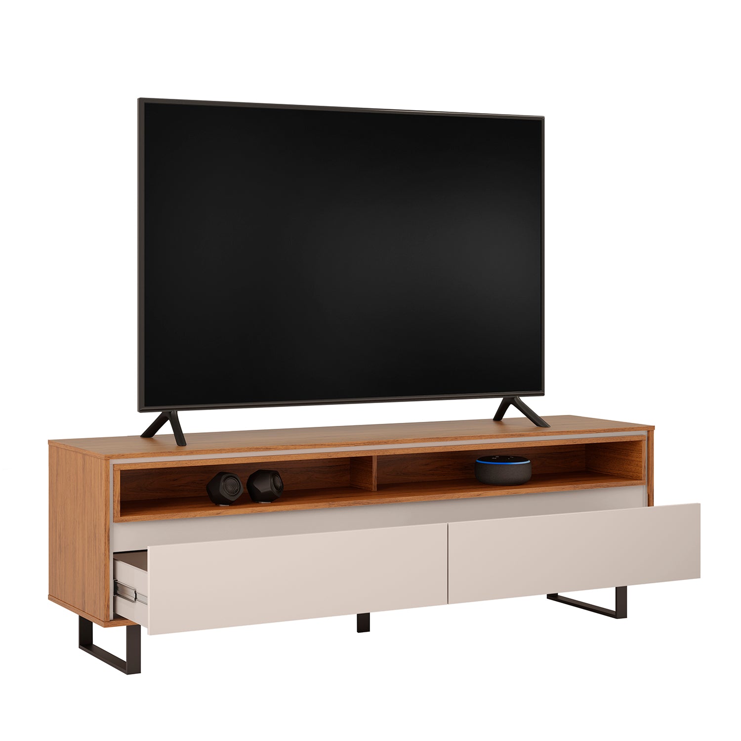 Mesa de Tv Marc Off White, Natural
