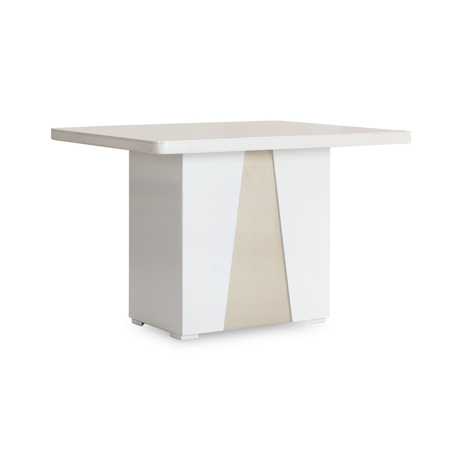 Comedor 4 Puestos Roma Velvet Eleganza Plata, Champana