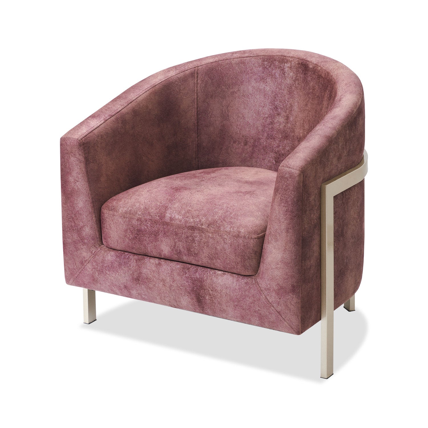 Poltrona Berlin Velvet Berenjena, Champaña