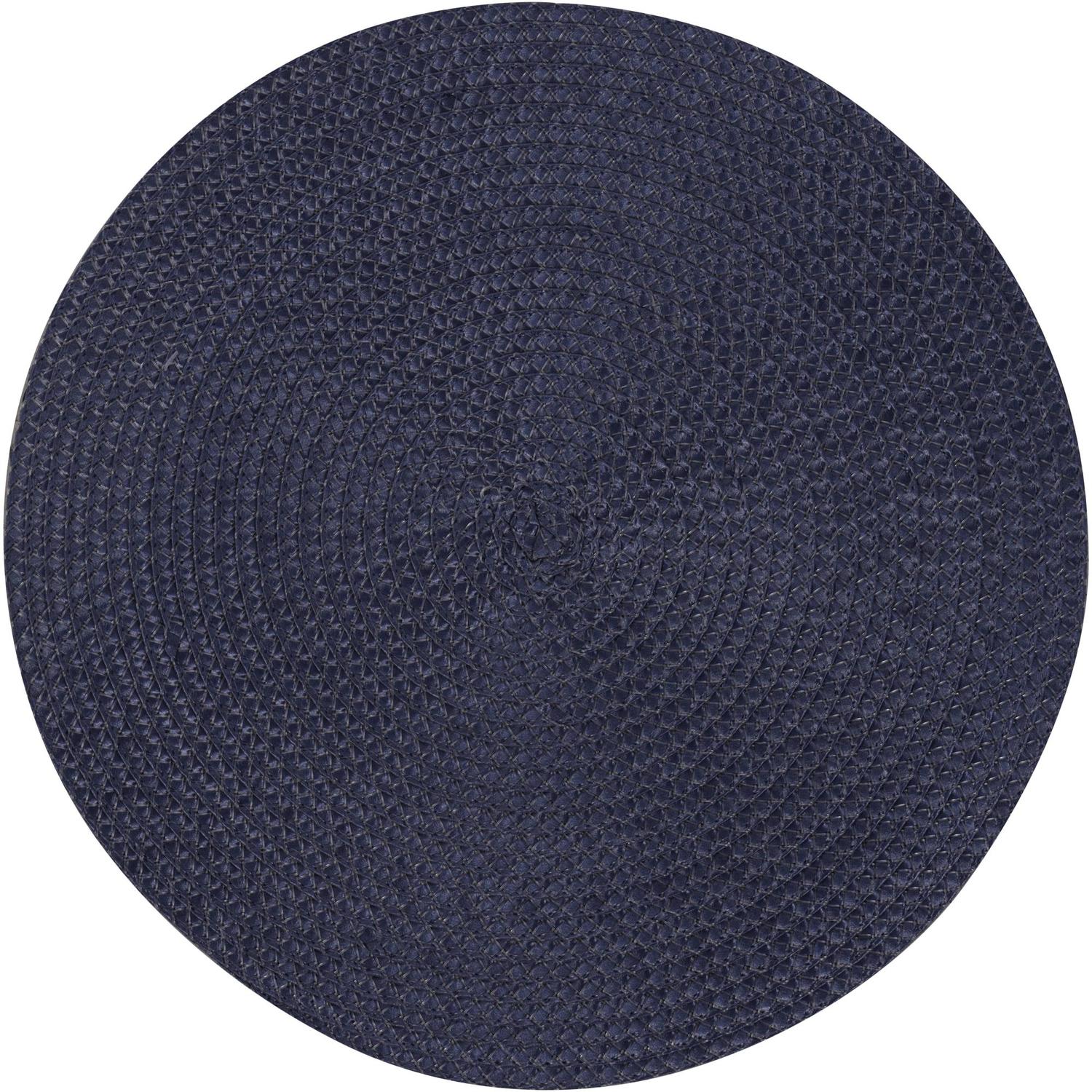 Individuales 38X38 Azul Navi Tejido