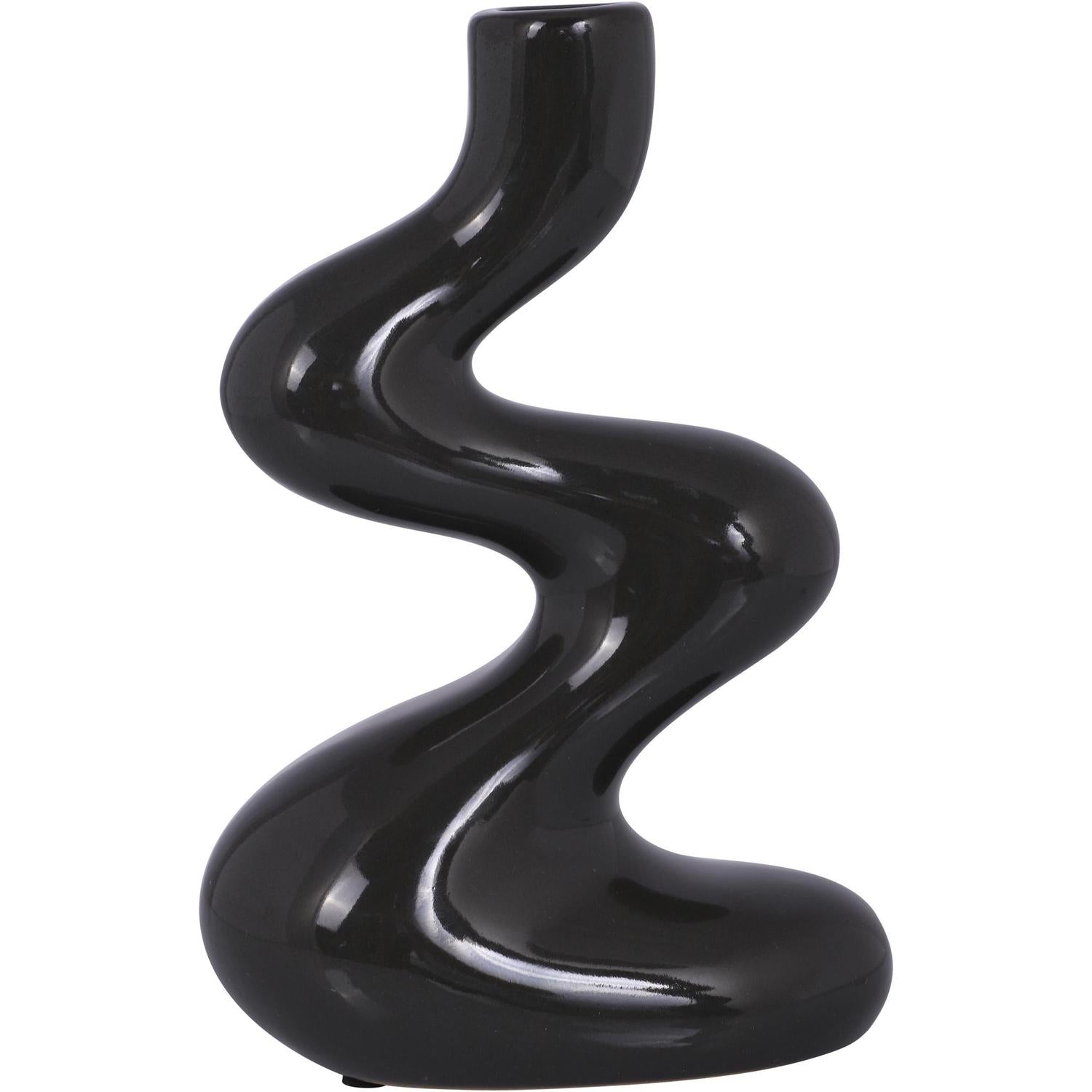 Figura 13.5X7.5X20 Negro Curvo