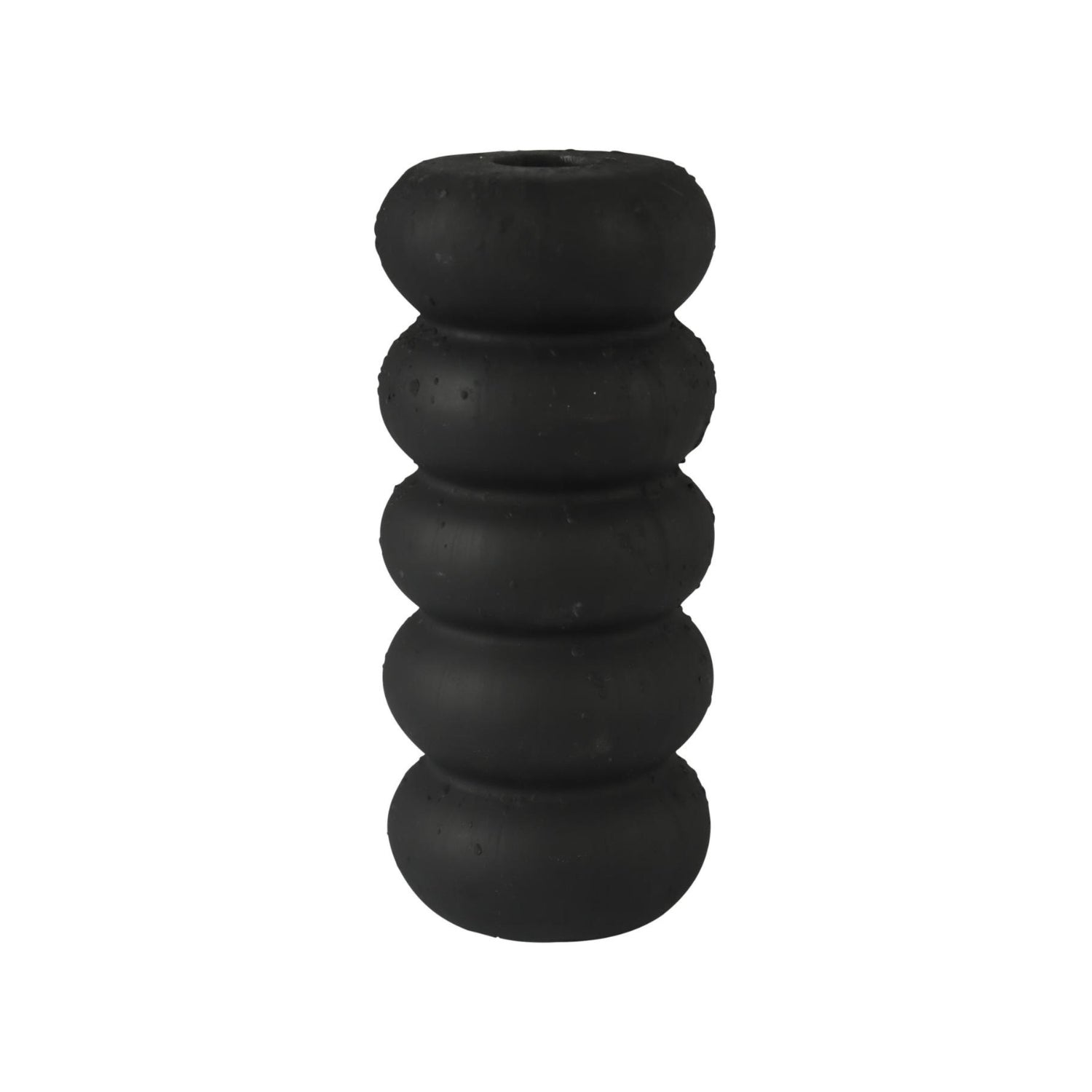 Candelabro  8X8X18 Negro Resina